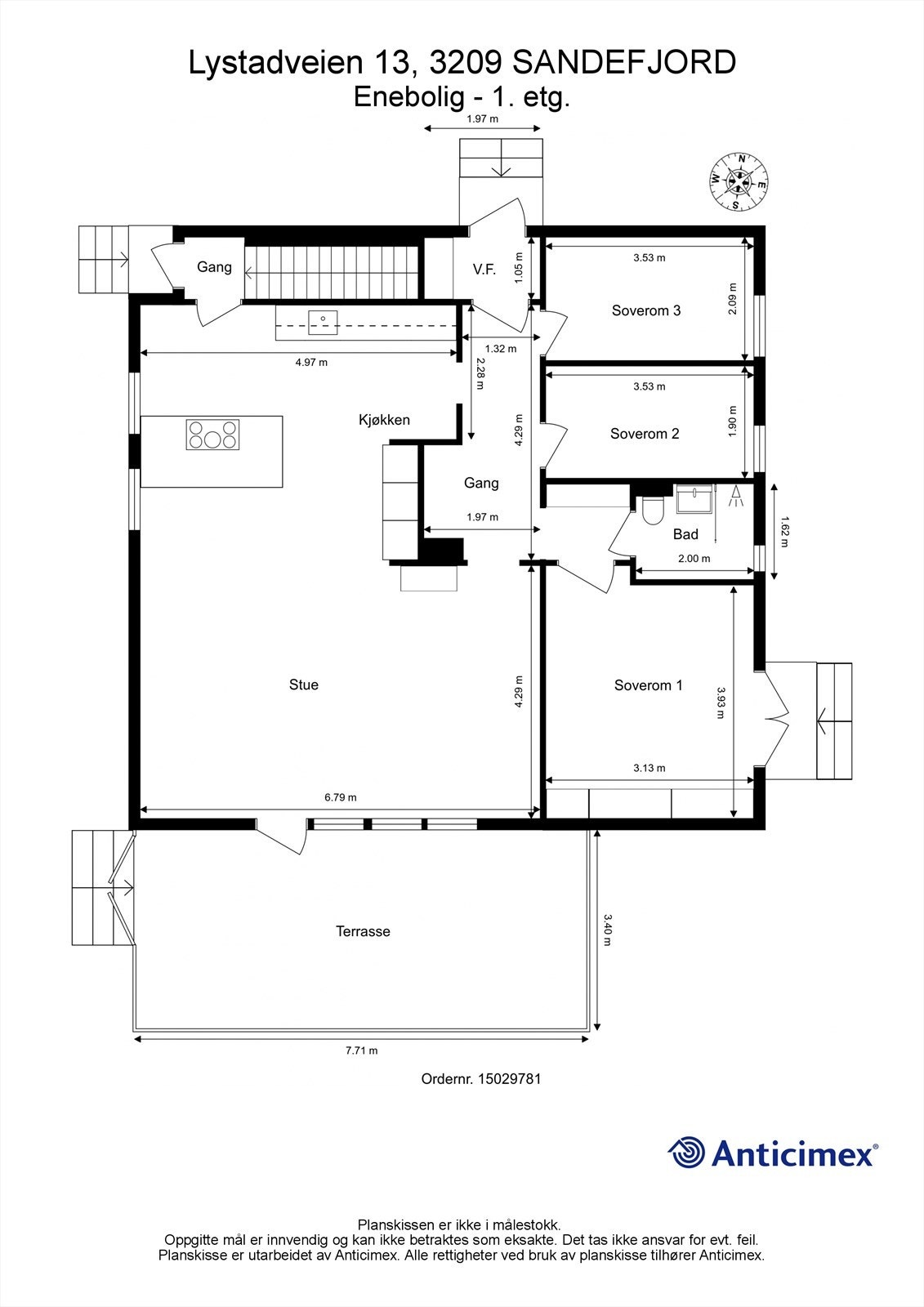 Plantegning 1.etasje Galleribilde