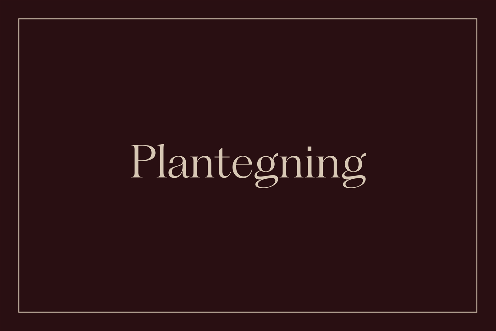 Plantegning Galleribilde