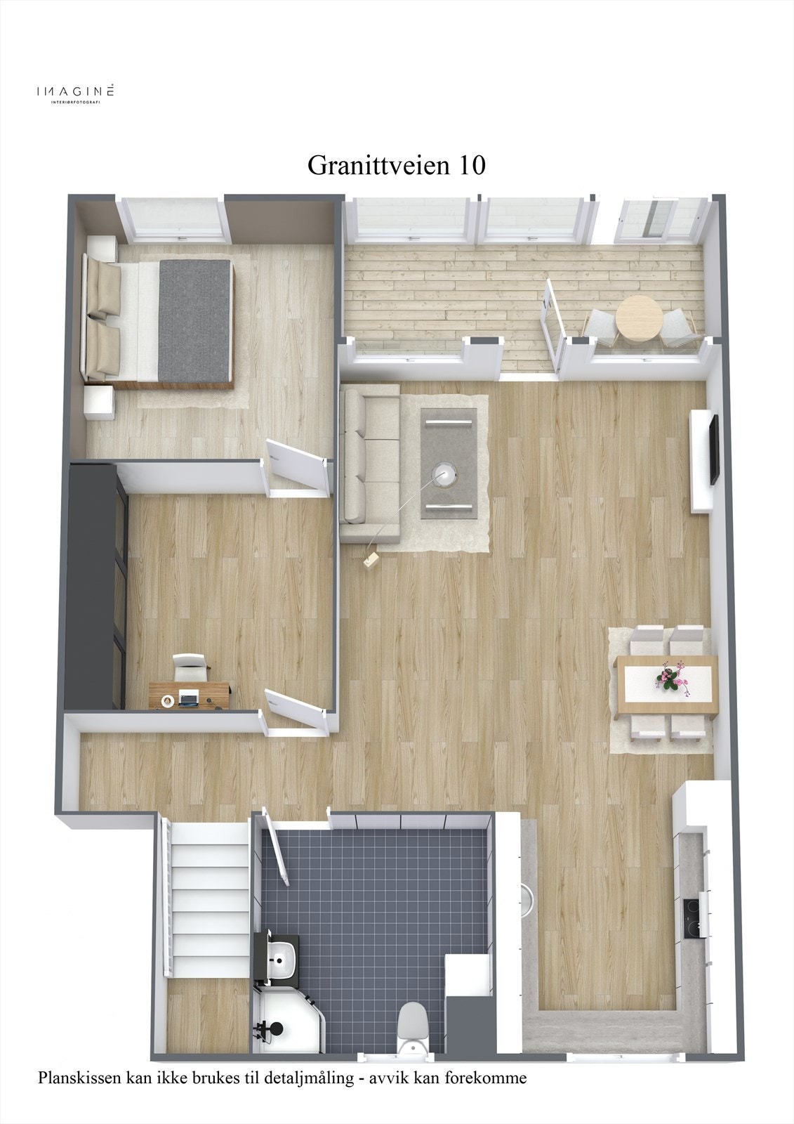 Planskisse 3D Galleribilde
