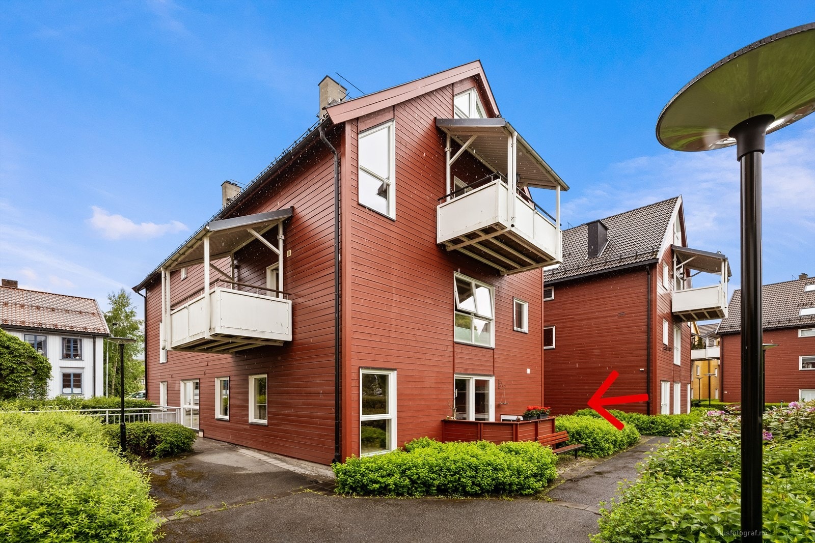 Eierseksjonssameiet består av 51 boligseksjoner og 9 næringsseksjoner. Galleribilde