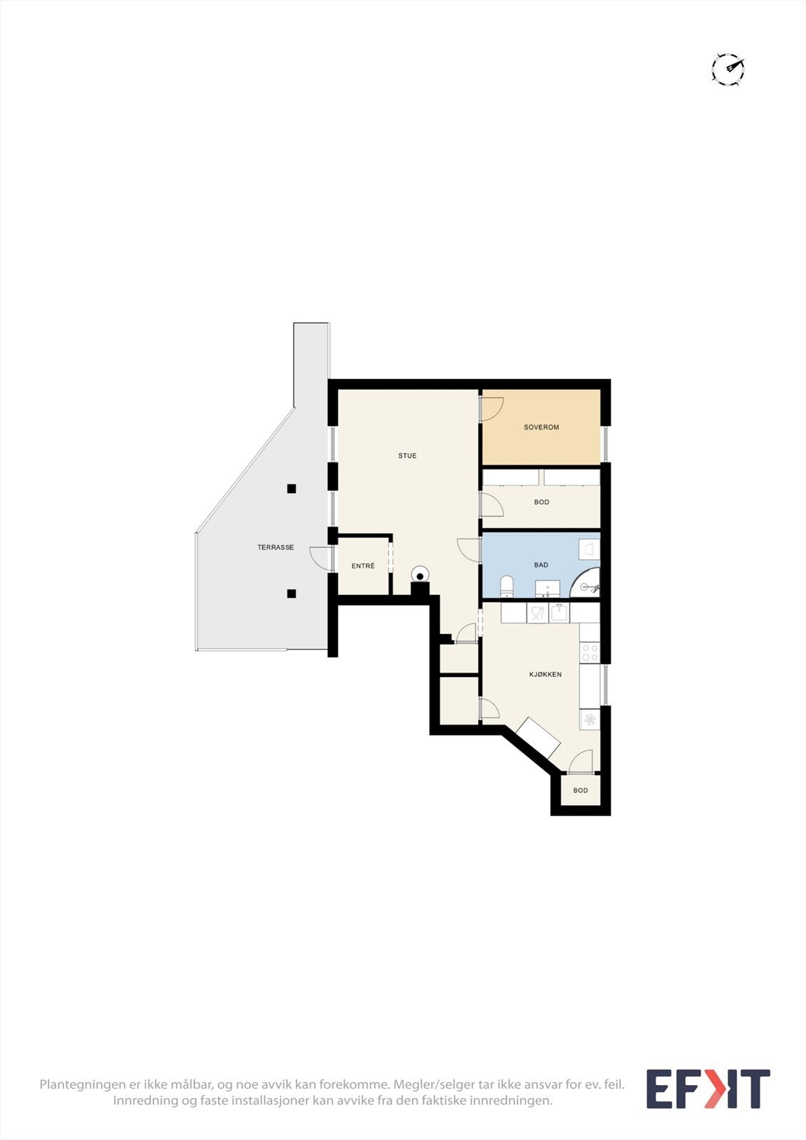 Plantegning leilighet Galleribilde