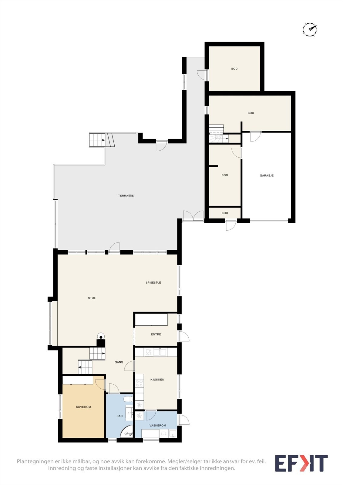 Plantegning 1.etasje Galleribilde