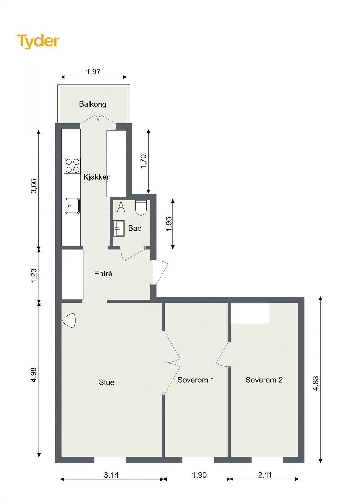 Plantegning 4.etg Galleribilde