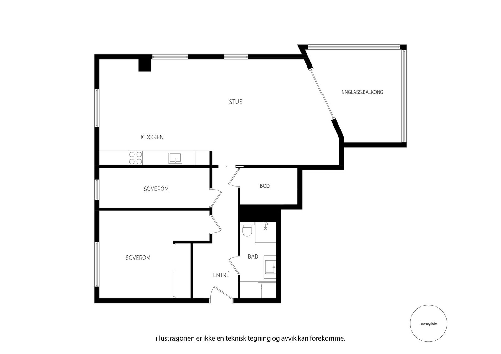 Plantegning Lervigbrygga 120 - 6 etasje Galleribilde