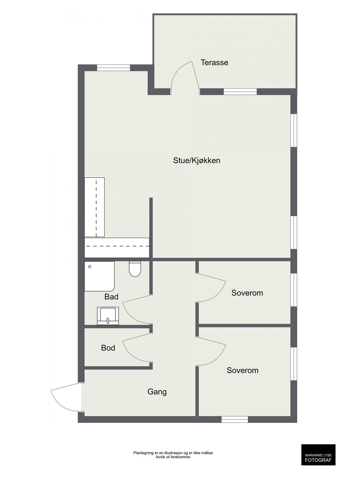Plantegning Galleribilde