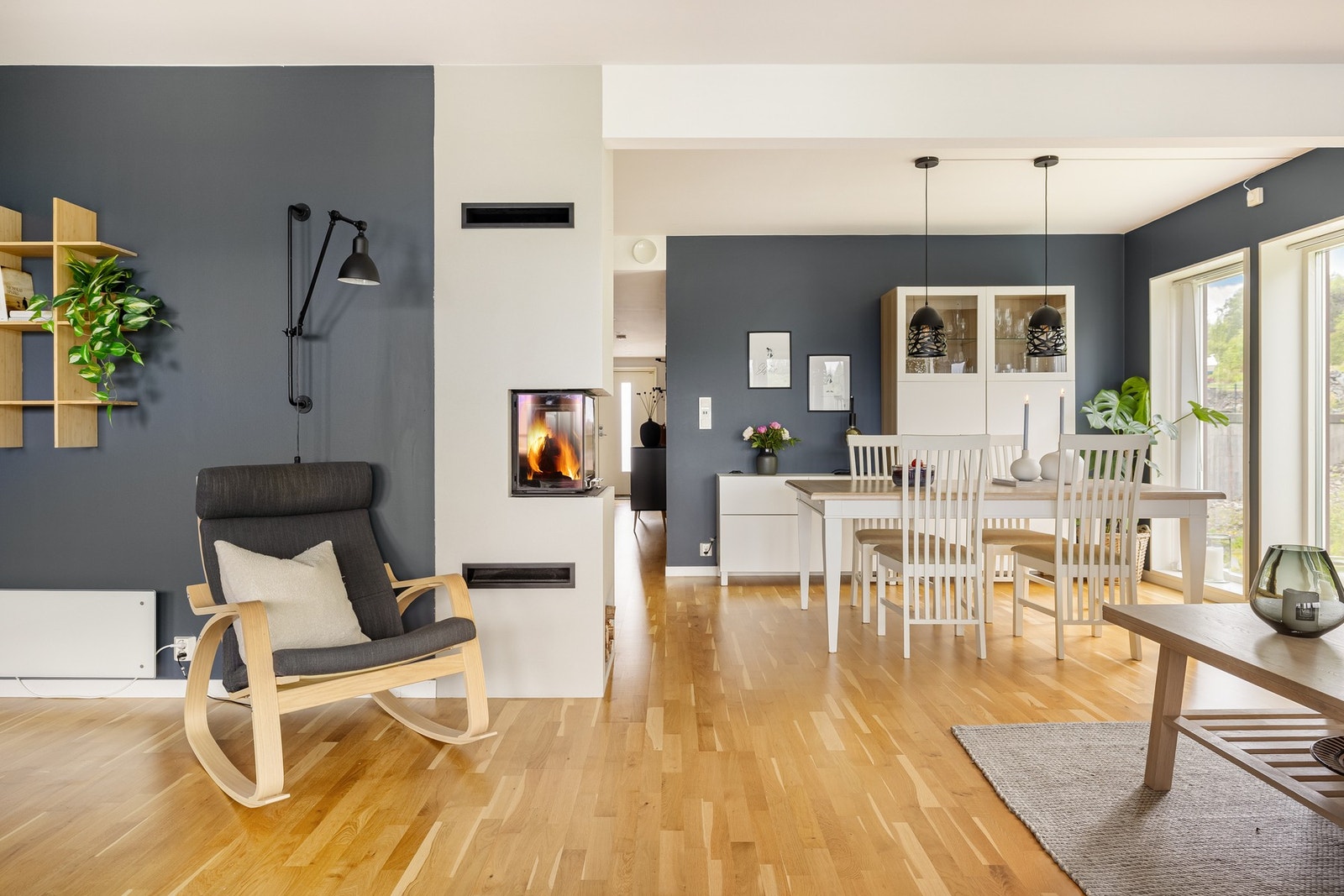 Leiligheten har balansert ventilasjon for et sunt og godt inneklima. Galleribilde