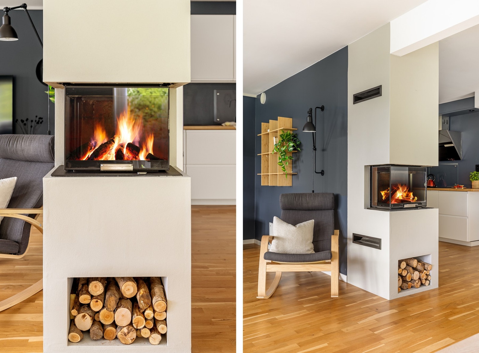 Herlig vedovn som både skaper hygge og gir god varme på kalde vinterdager. Galleribilde