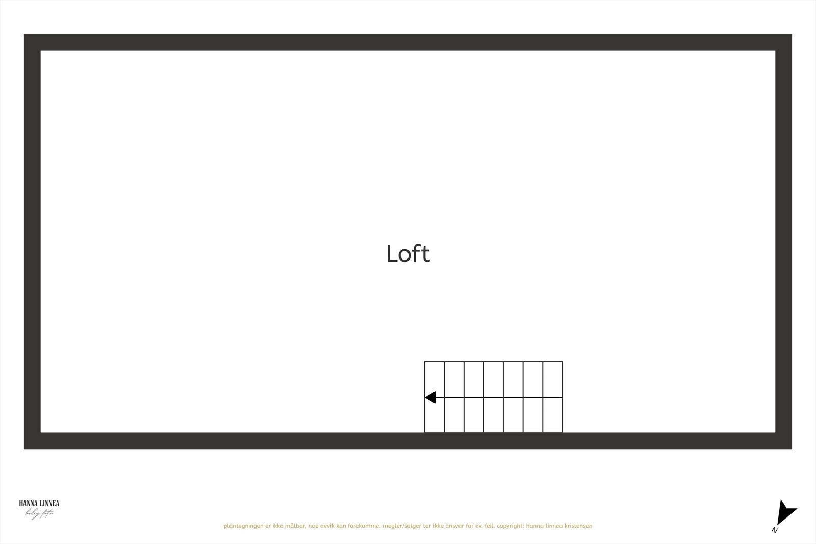 Plantegning loft garasje Galleribilde