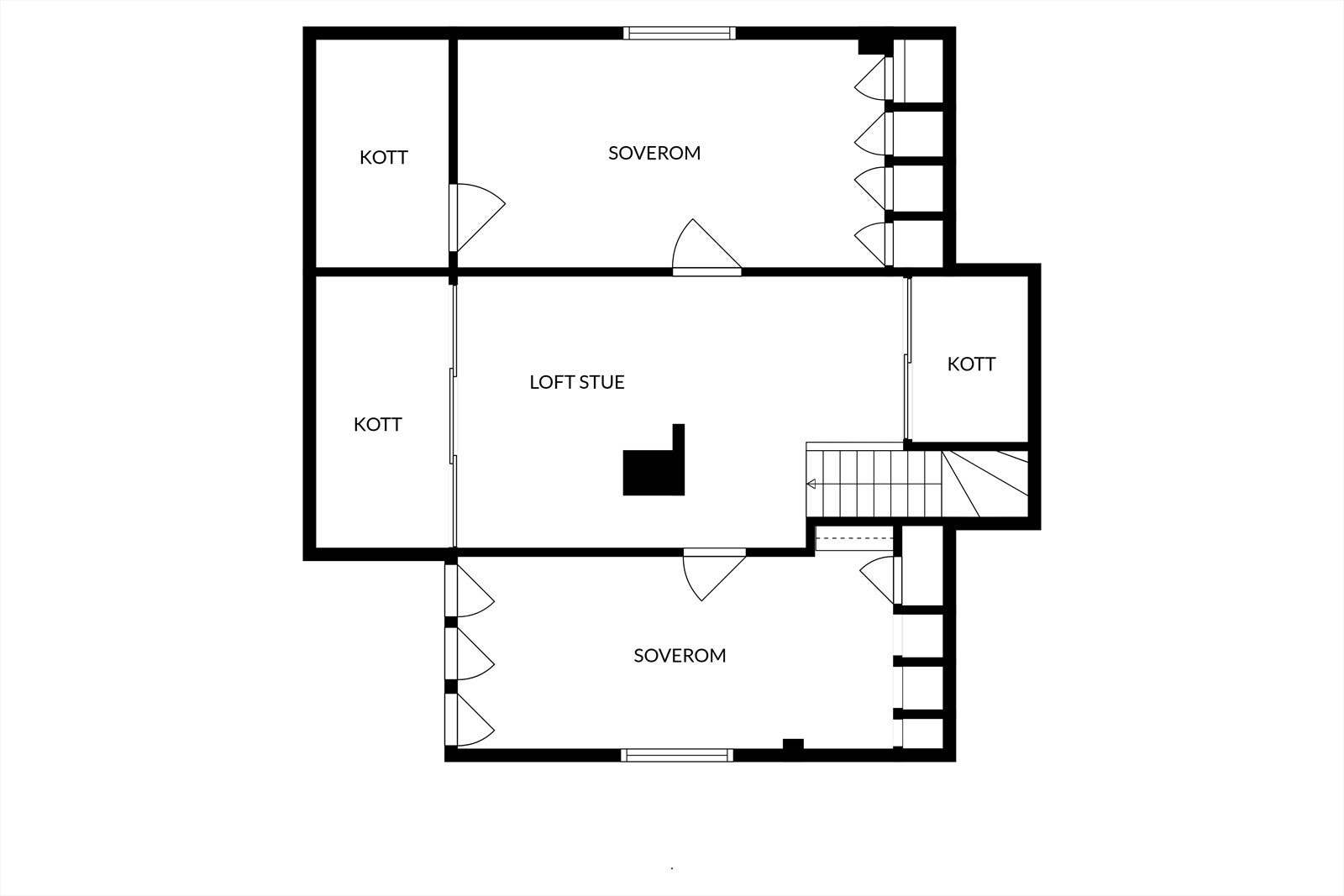 Planskisse loft Galleribilde