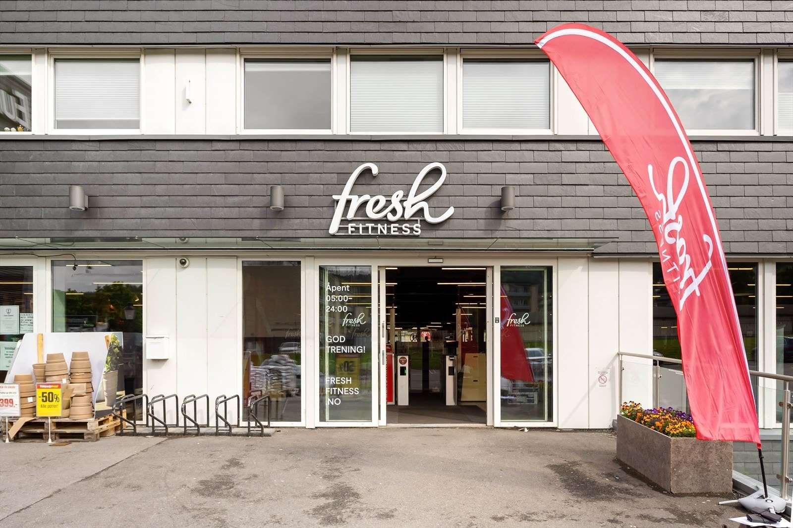 Fresh Fitness treningssenter ligger kun 4 minutters gange fra leiligheten. Galleribilde