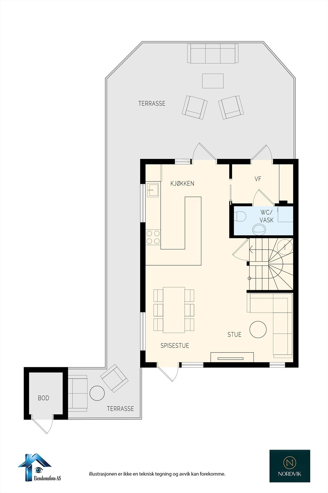 Planskisse 1. Etasje Galleribilde