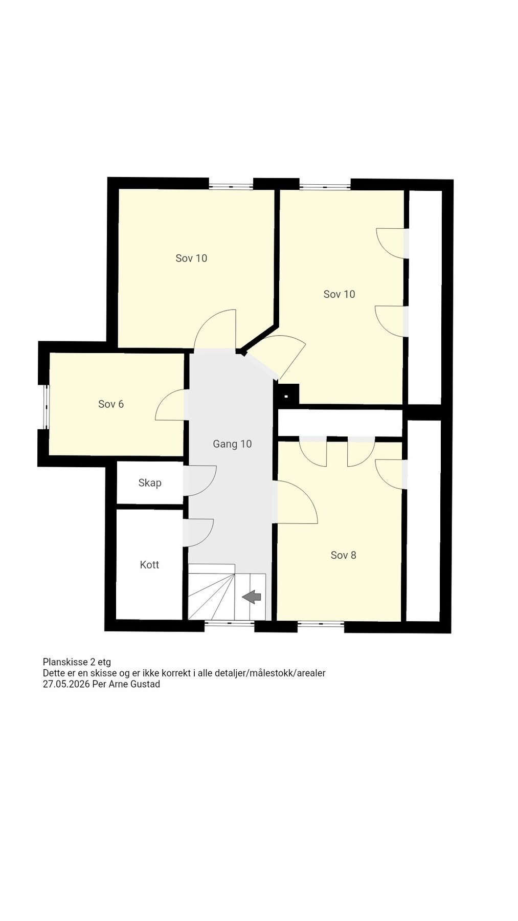 Planskisse - 1. etasje Galleribilde