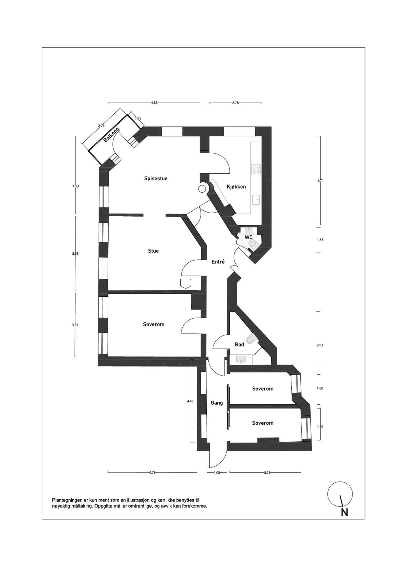 Plantegning Galleribilde
