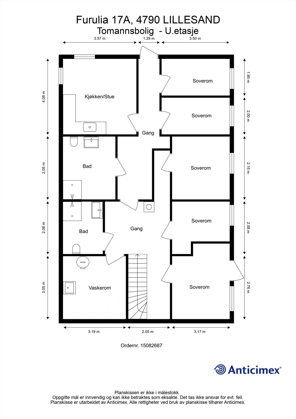 Plantegning - U.etasje Galleribilde