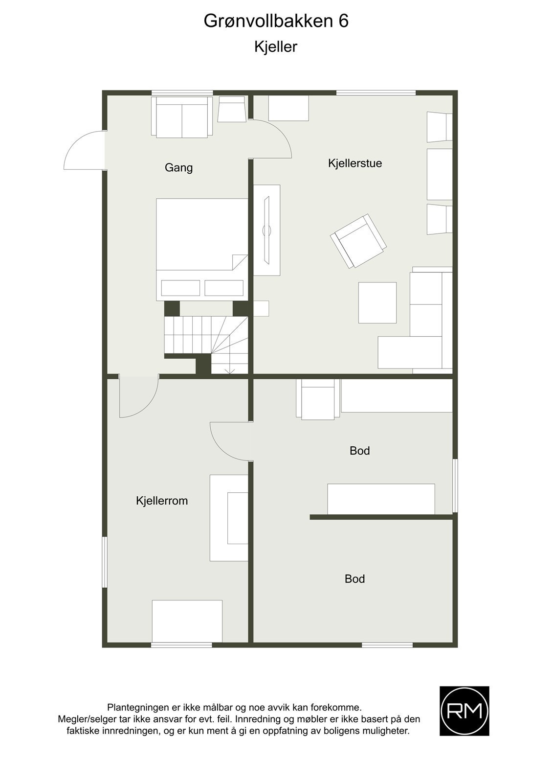 Plantegning u-etasje Galleribilde