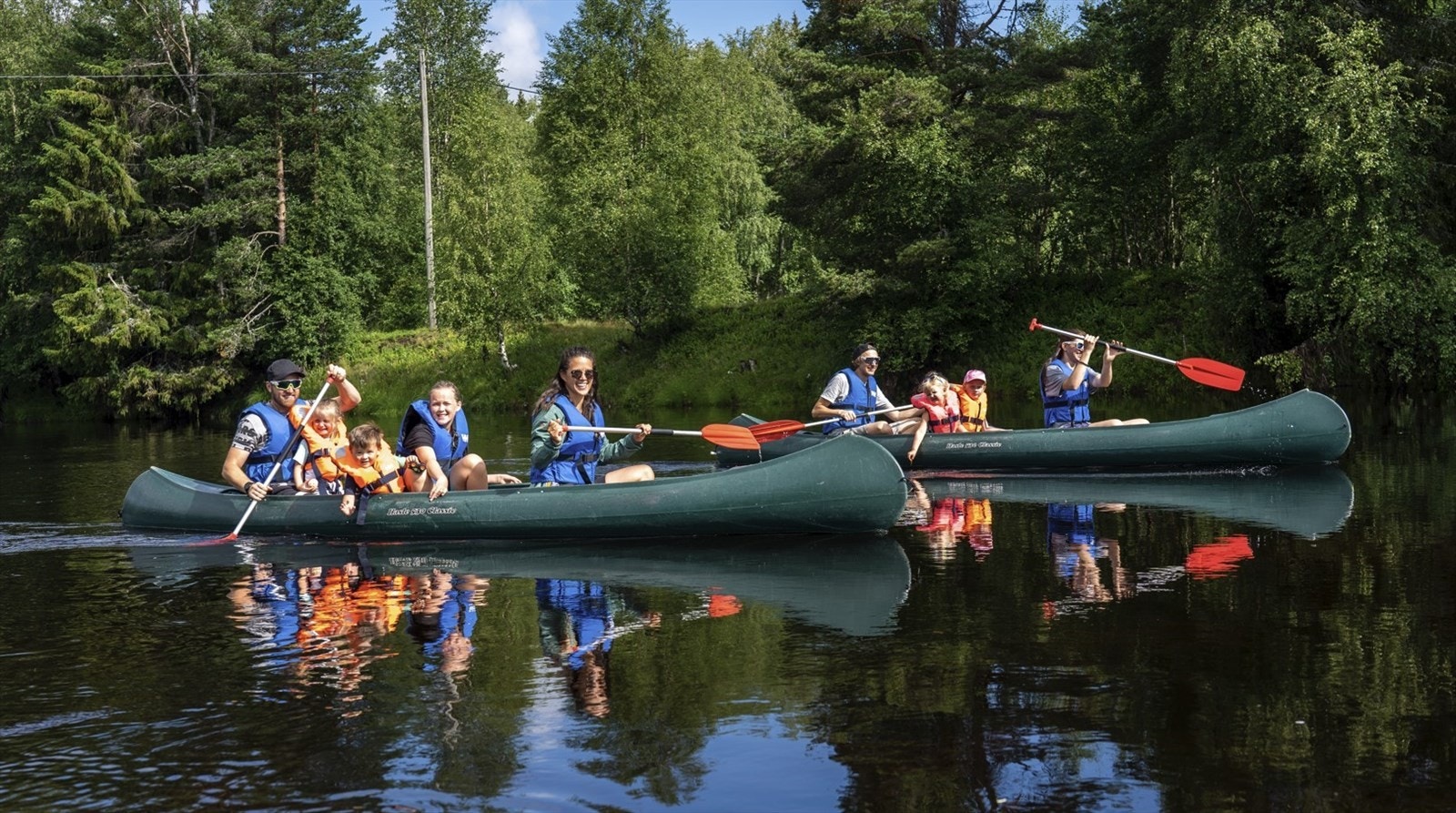 Kano på elva Ljøra. Foto Destinasjon Trysil Galleribilde