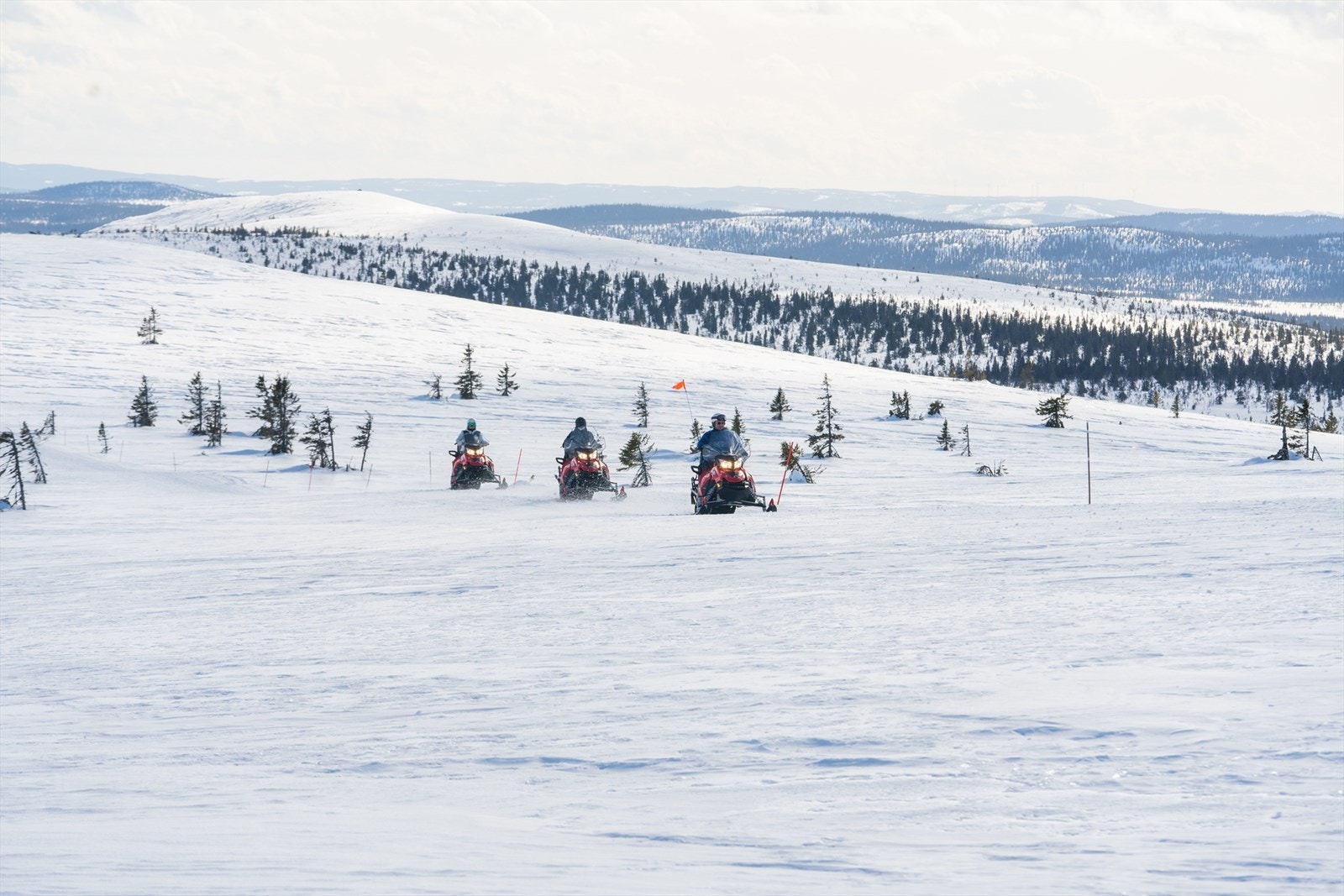 Snøscooter i Ljørdalen. Foto Destinasjon Trysil Galleribilde