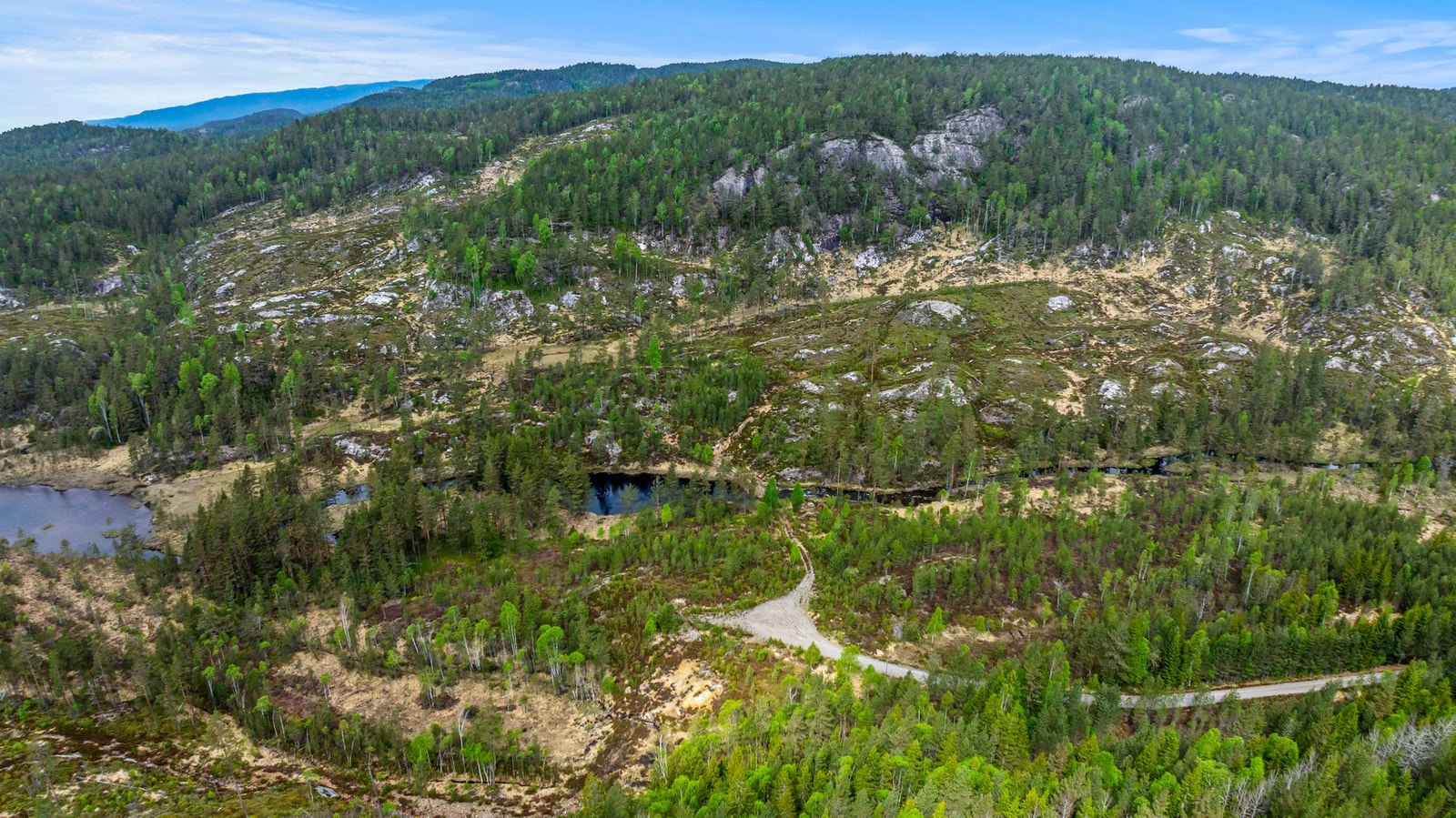 Teigen ved Ufselva hvor de to hyttene ligger. Galleribilde