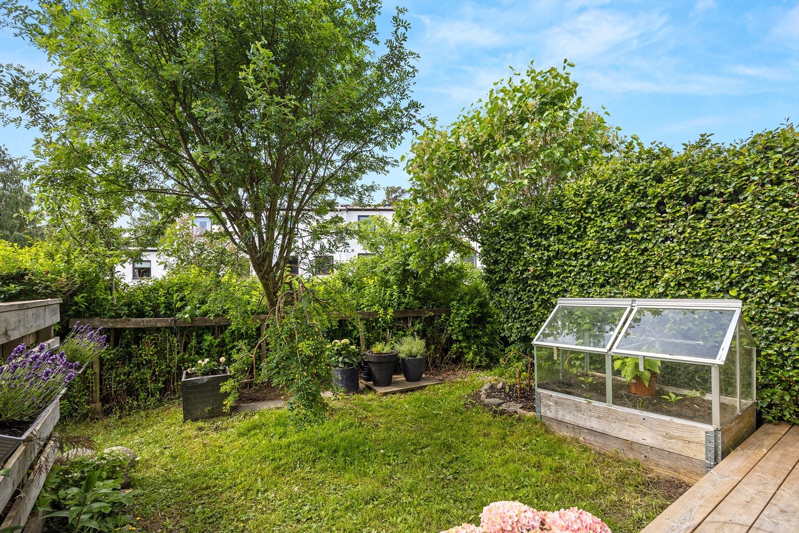 Hagen gir rom for egne beplantninger og dyrking. Galleribilde