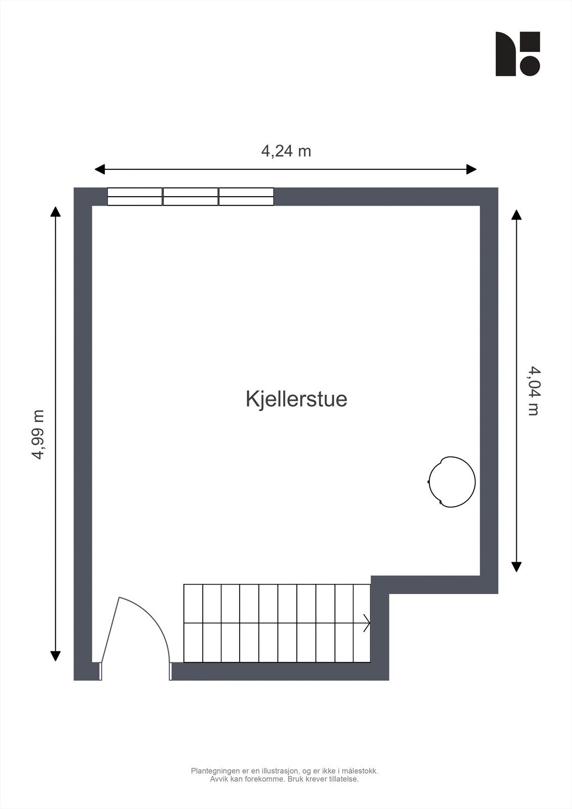 Planskisse underetasje. Galleribilde