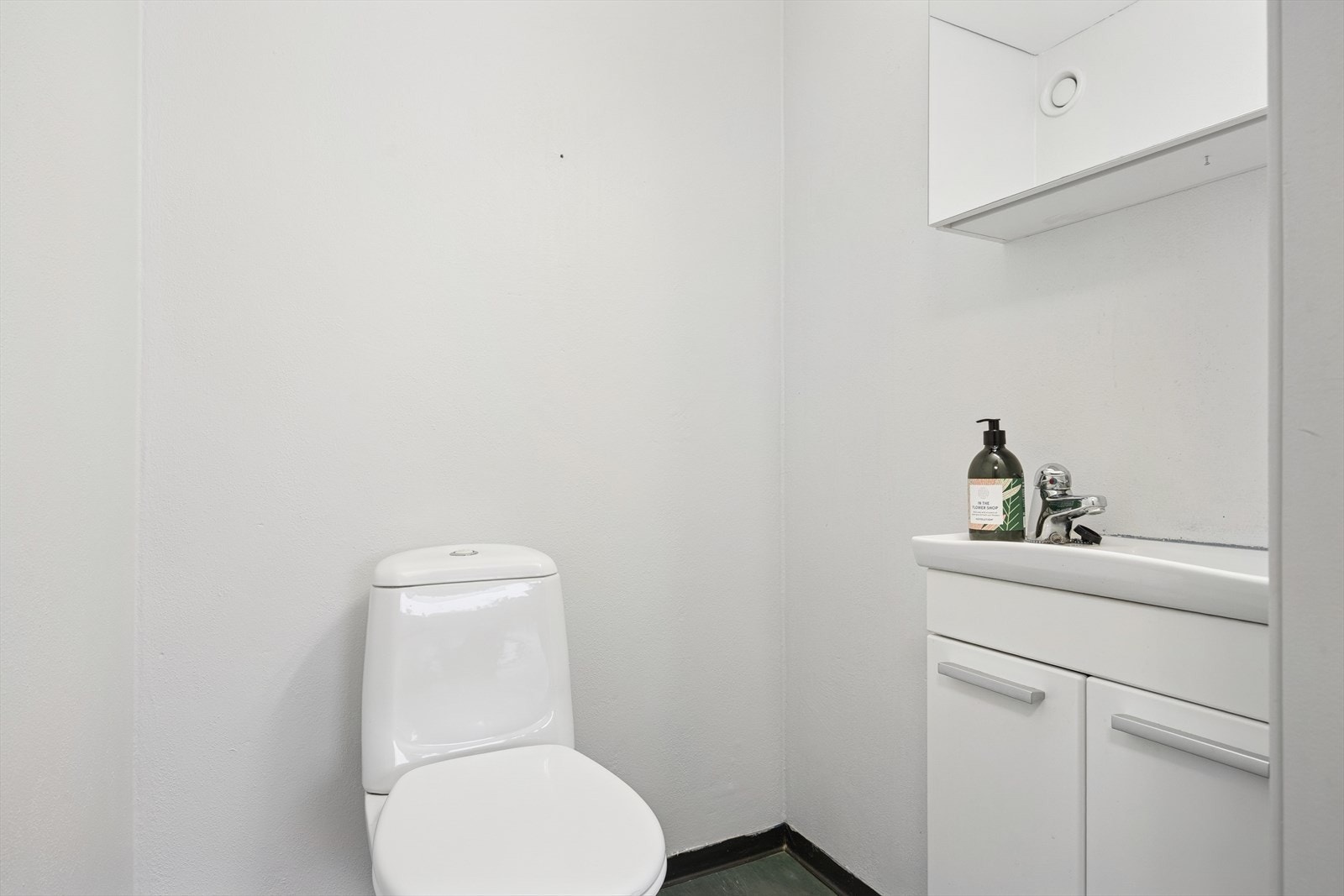 Det er separat toalettrom i den utleide delen. Galleribilde