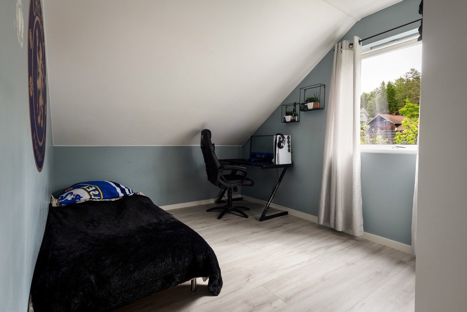 Det tredje soverommet i etasjen, perfekt som barnerom eller kontor. Galleribilde