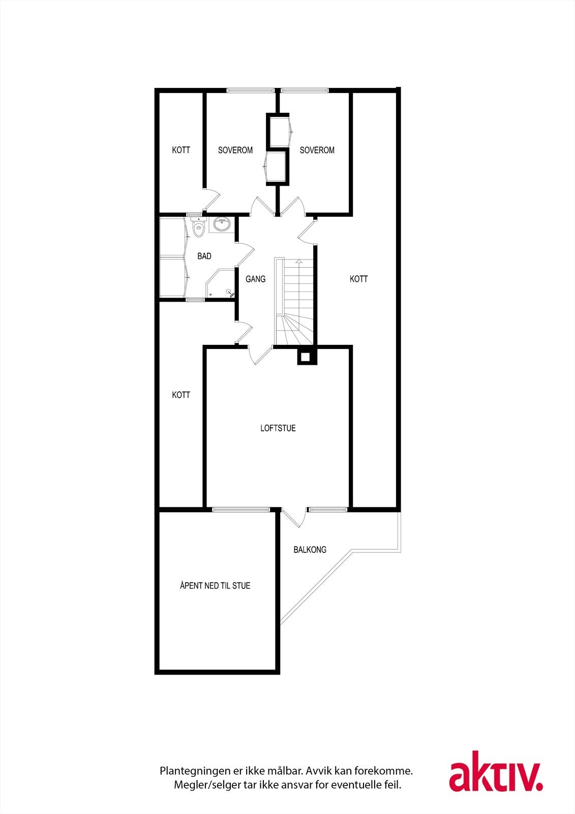 Plantegning 2. etasje Galleribilde