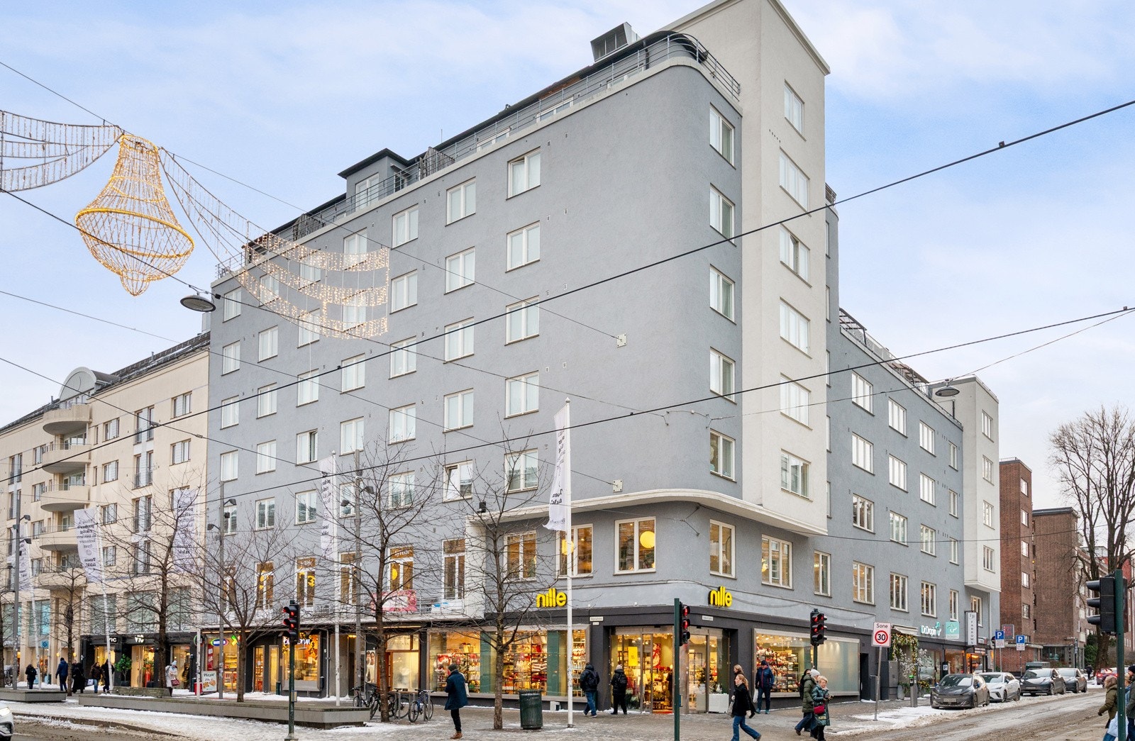 Eiendommen har en attraktiv beliggenhet midt i Oslo sentrum, i en av byens mest populære handlegater Galleribilde