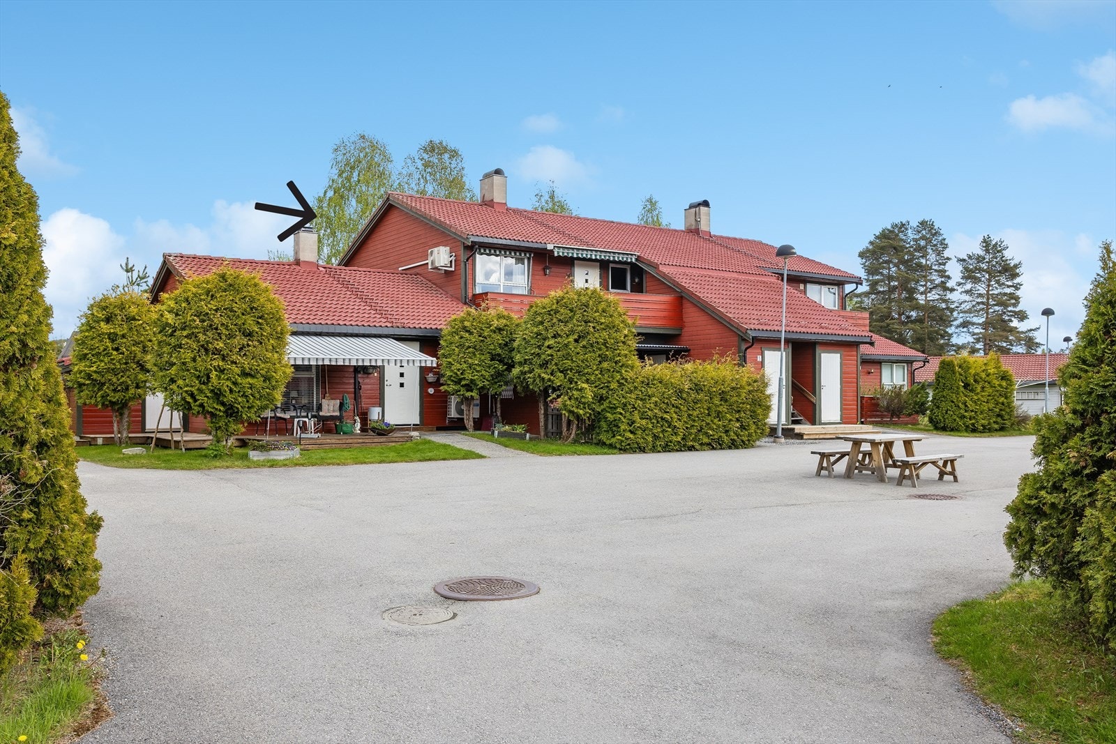 Opparbeidede fellesarealer i borettslaget med bl.a sittegruppe. Galleribilde