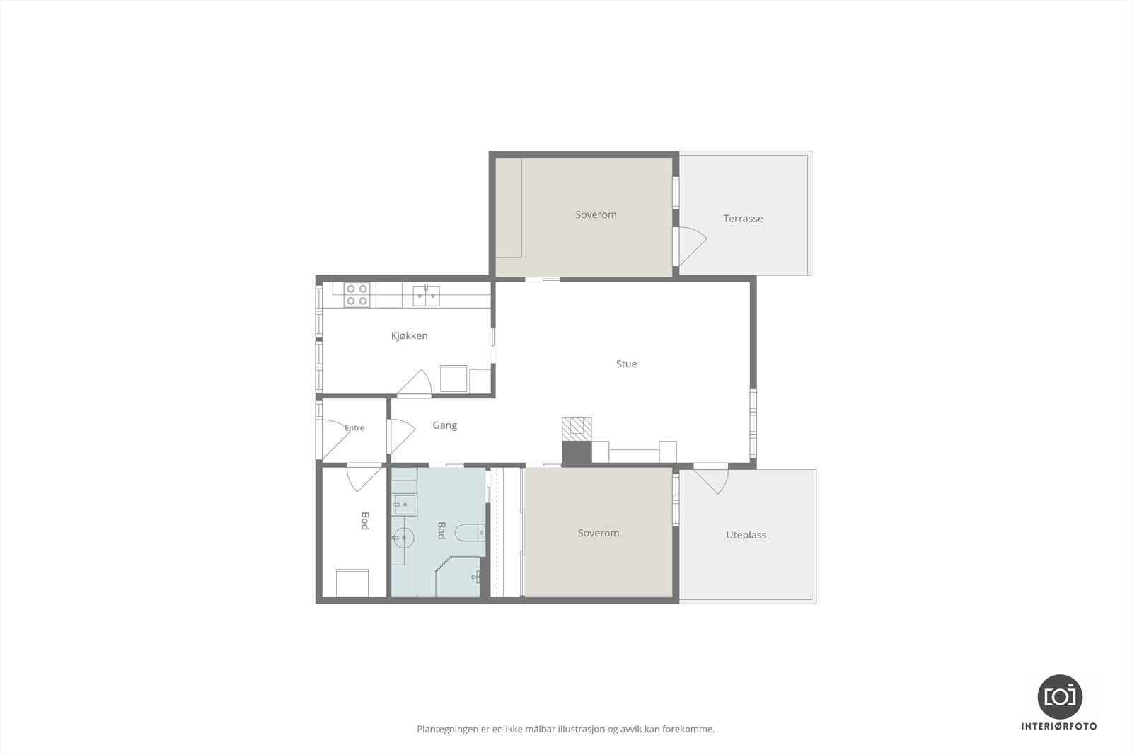 Plantegning Galleribilde