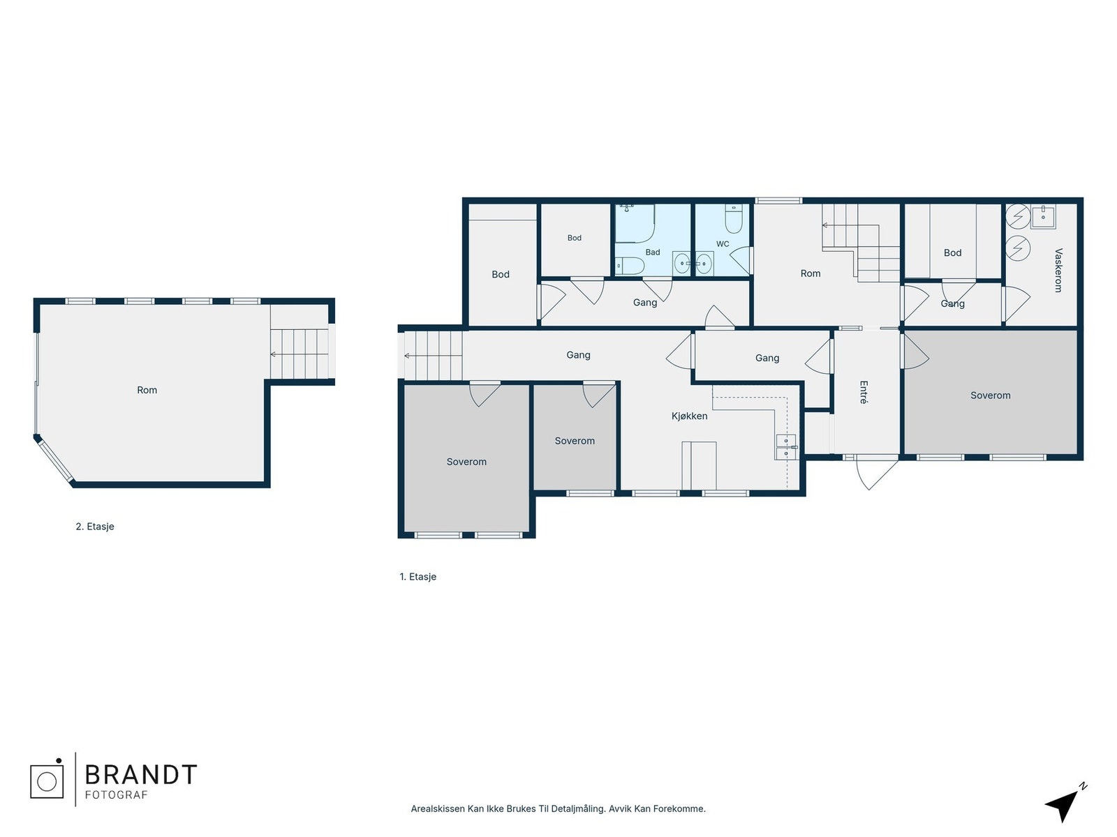 Plantegning 1.etg Galleribilde