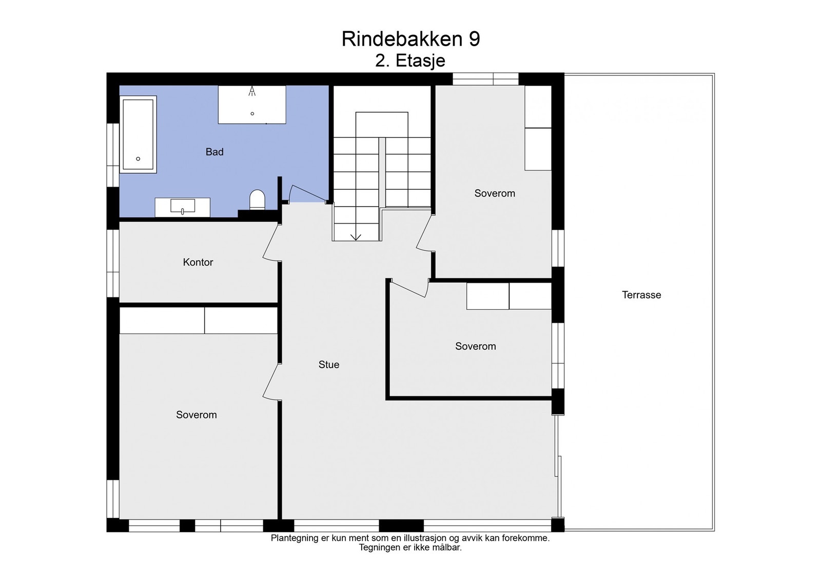 Rindebakken 9 - 2D - 2. Etasje Galleribilde
