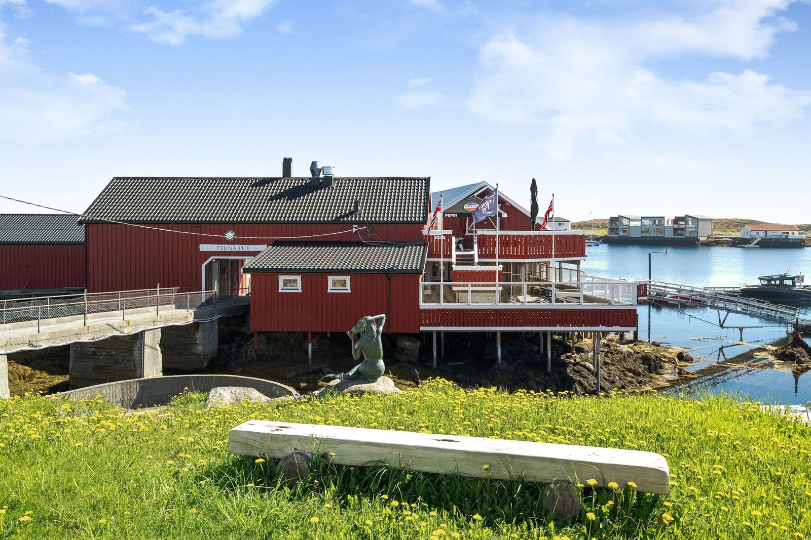 Det er ca, 300 meter til Terna Brygge Galleribilde