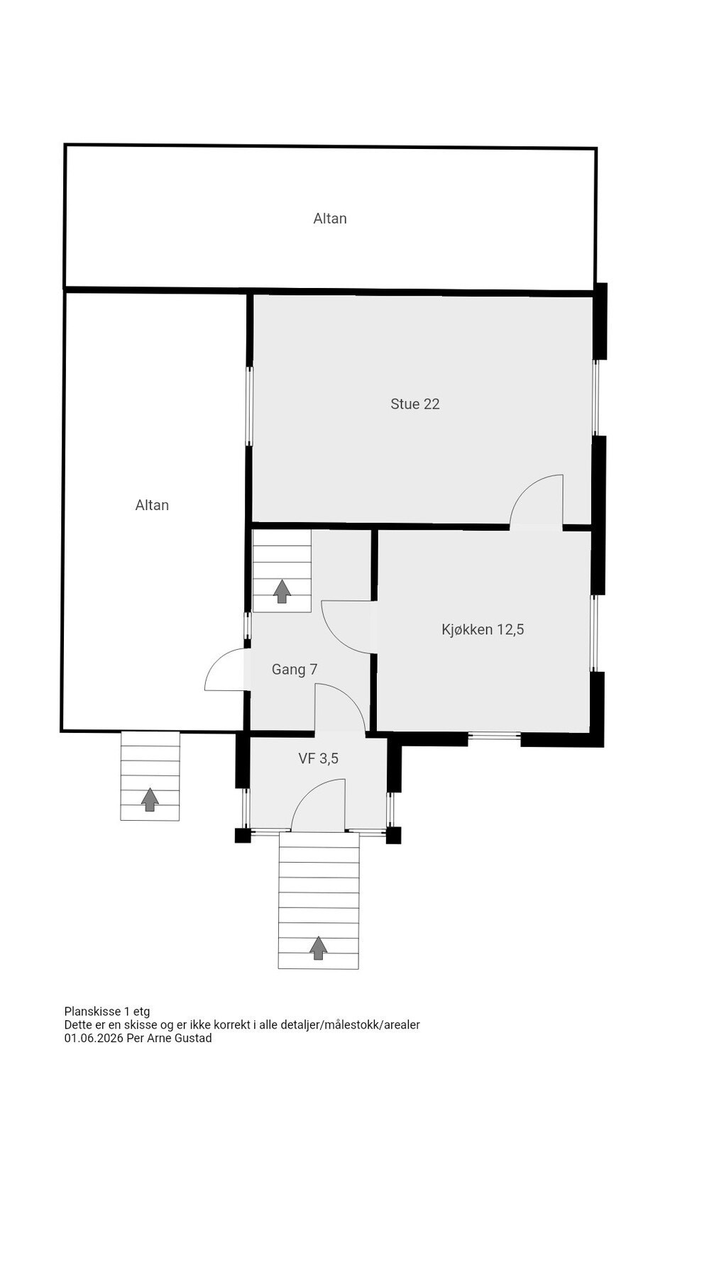 Planskisse - 1. etasje Galleribilde