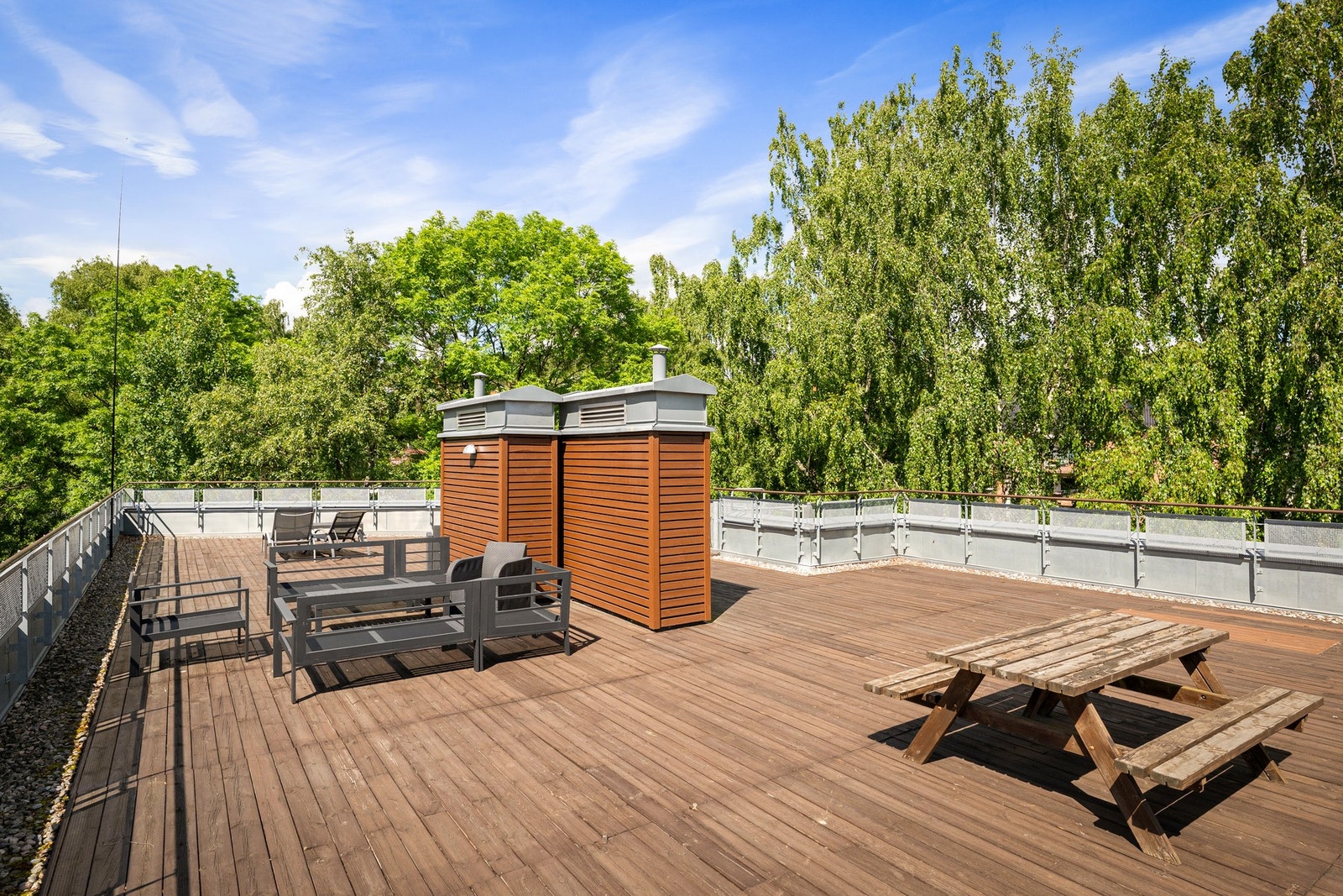 Felles takterrasse. Galleribilde