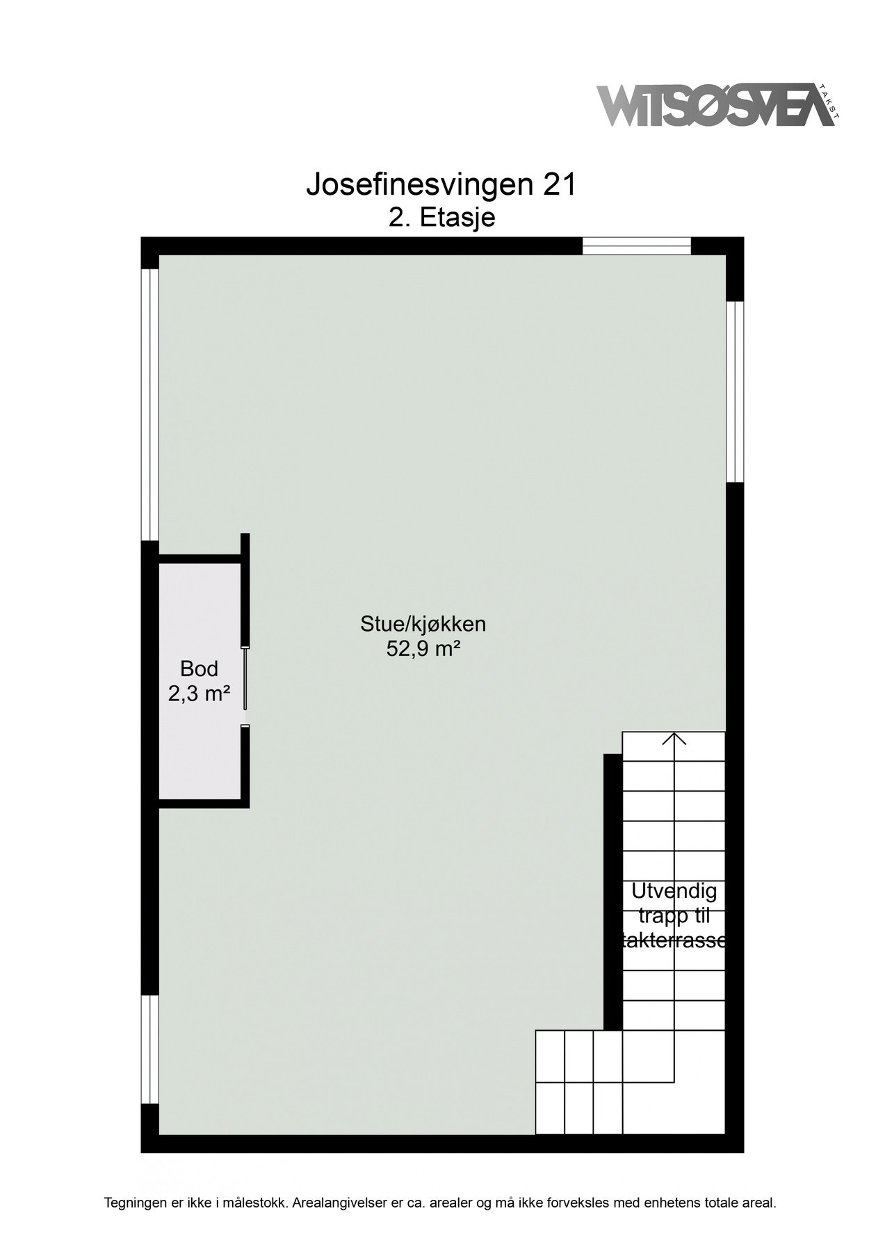 Planskisse 2. etg. Galleribilde