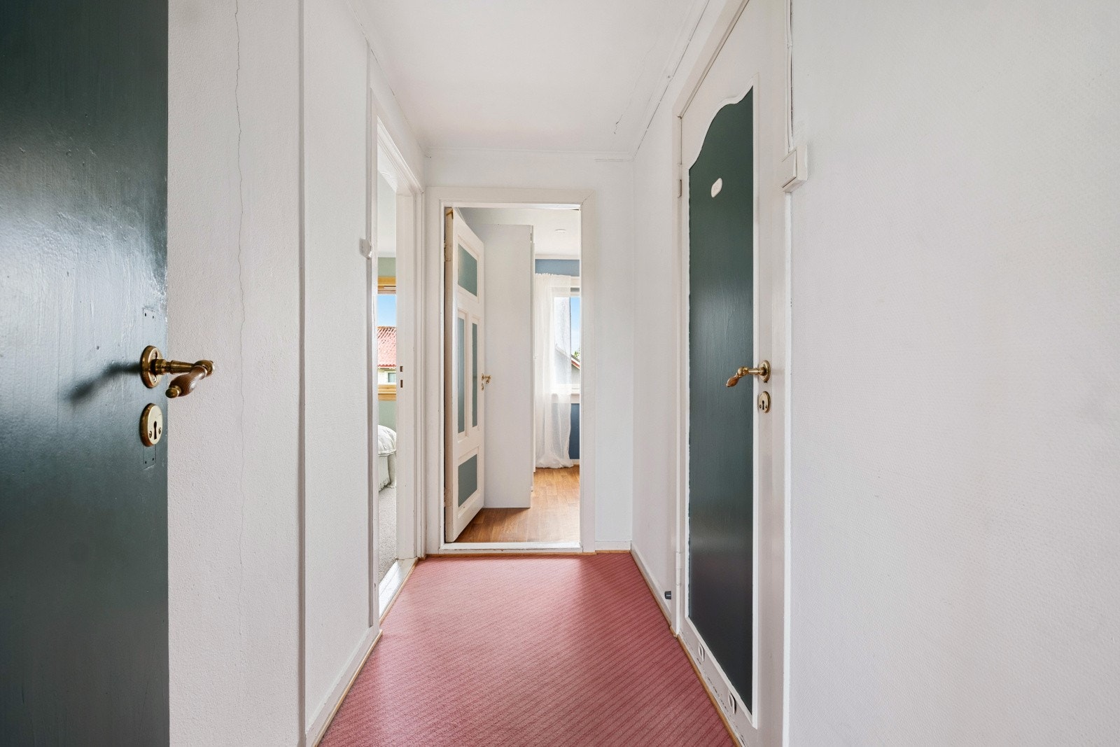 Gang som forbinder soverommene og badet på loftet. Galleribilde