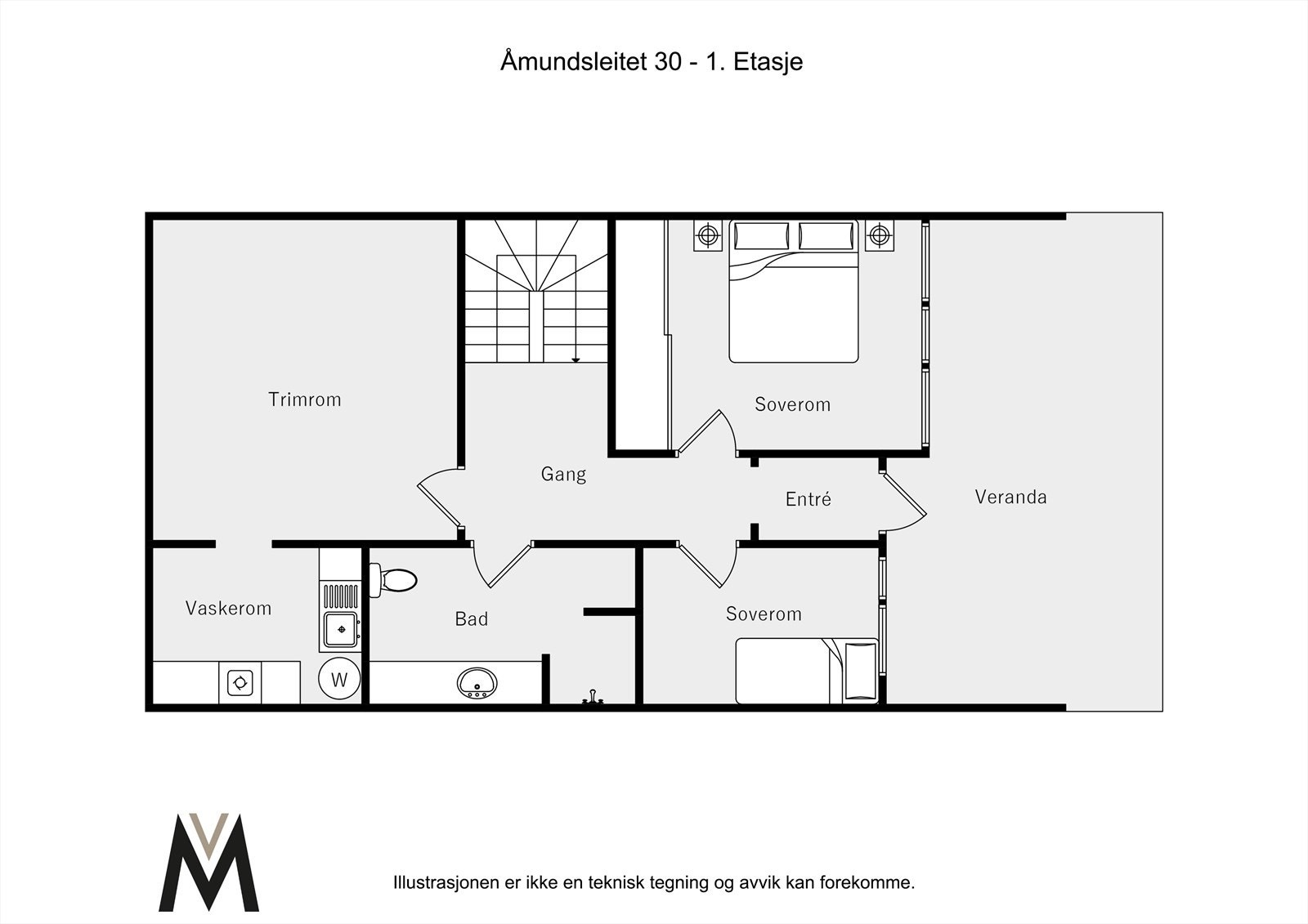 2D planskisse - 1.etg. Galleribilde