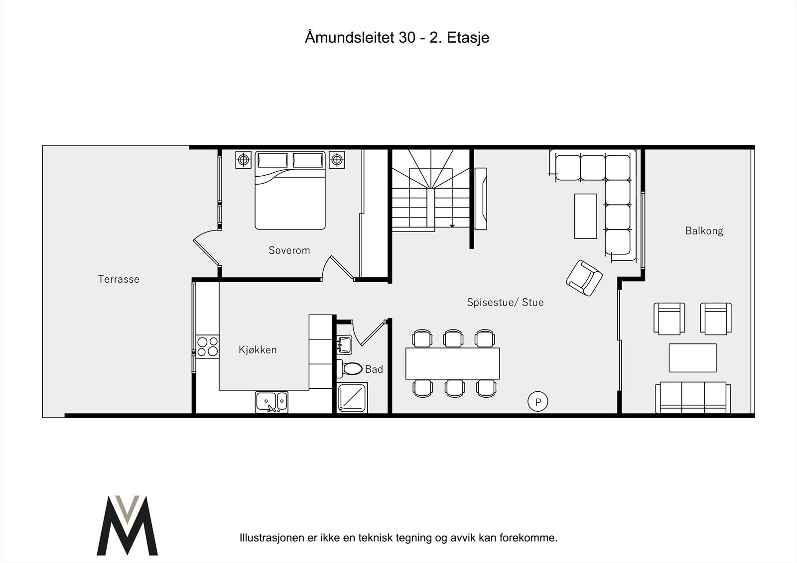 2D planskisse - 2.etg. Galleribilde