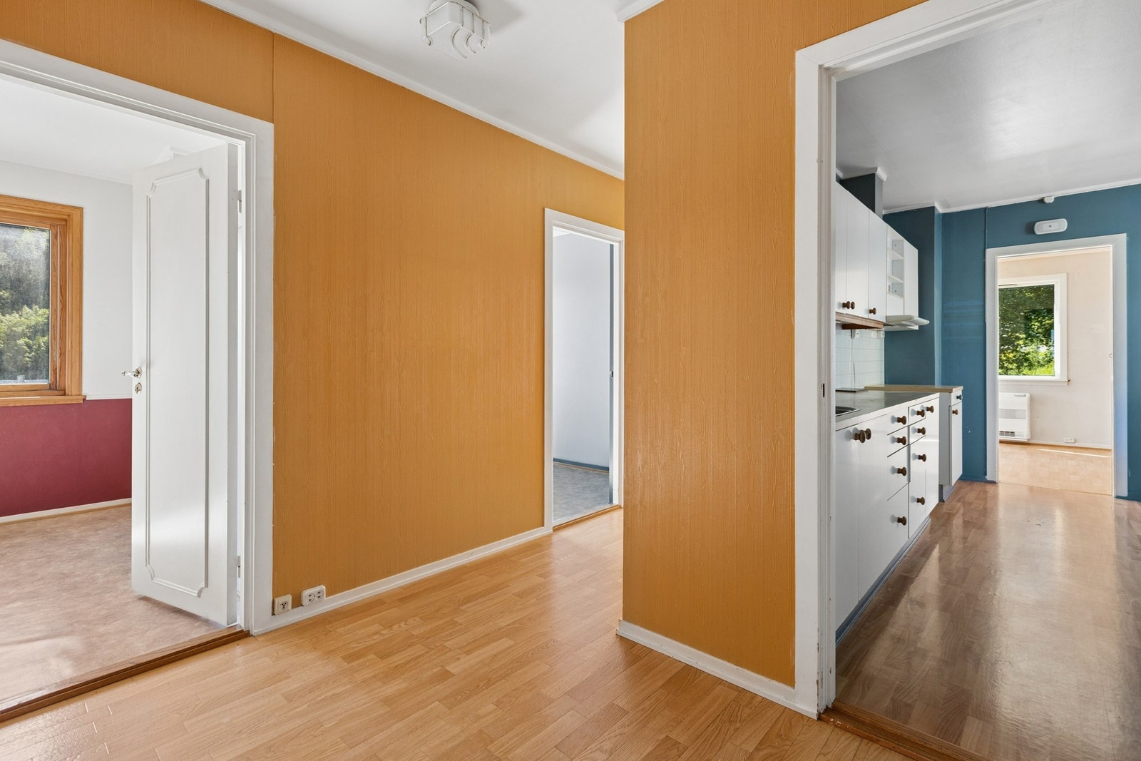 Gangen binder sammen rommene på en fin måte. Galleribilde