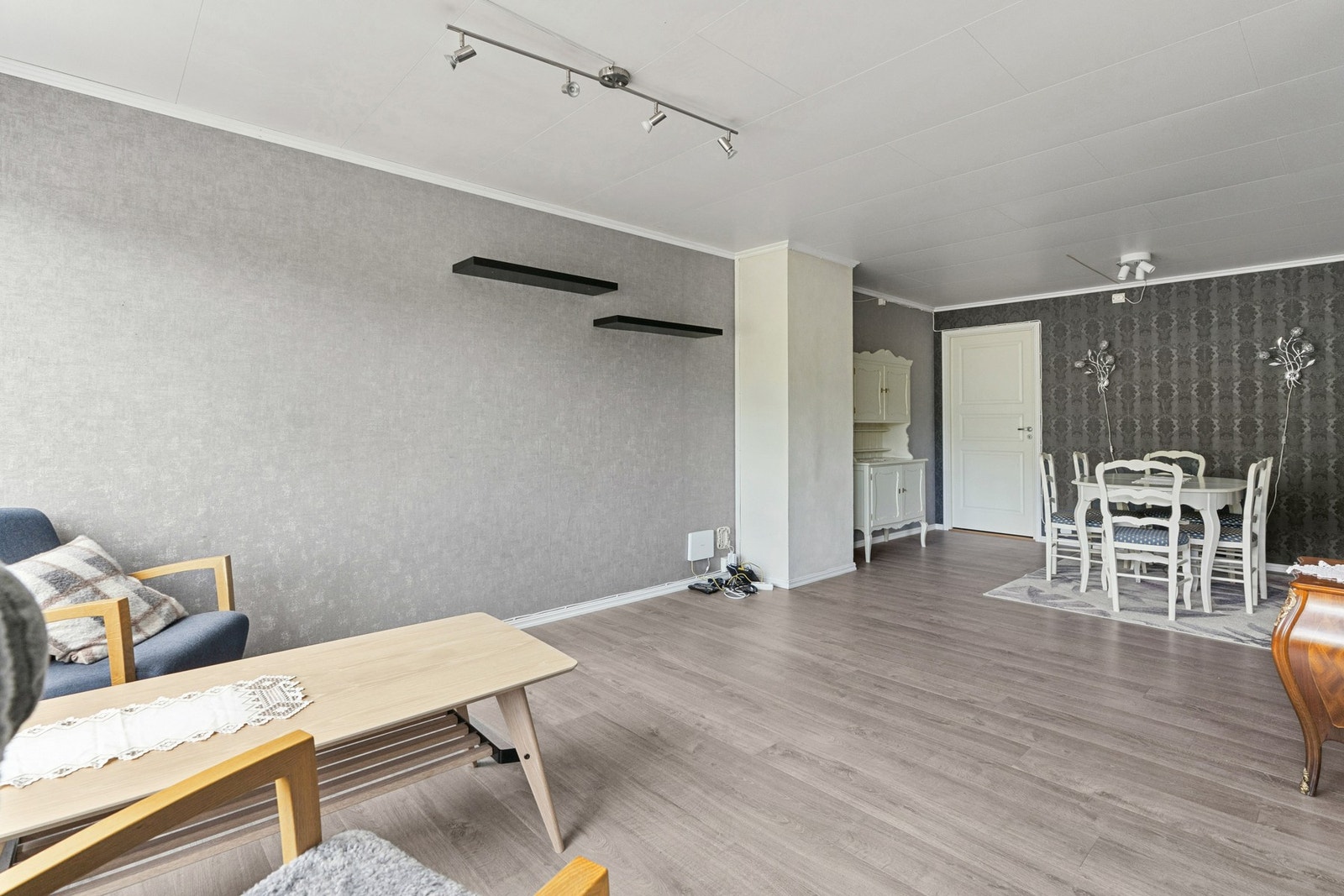 Det er mulighet for å montere vedovn. Galleribilde