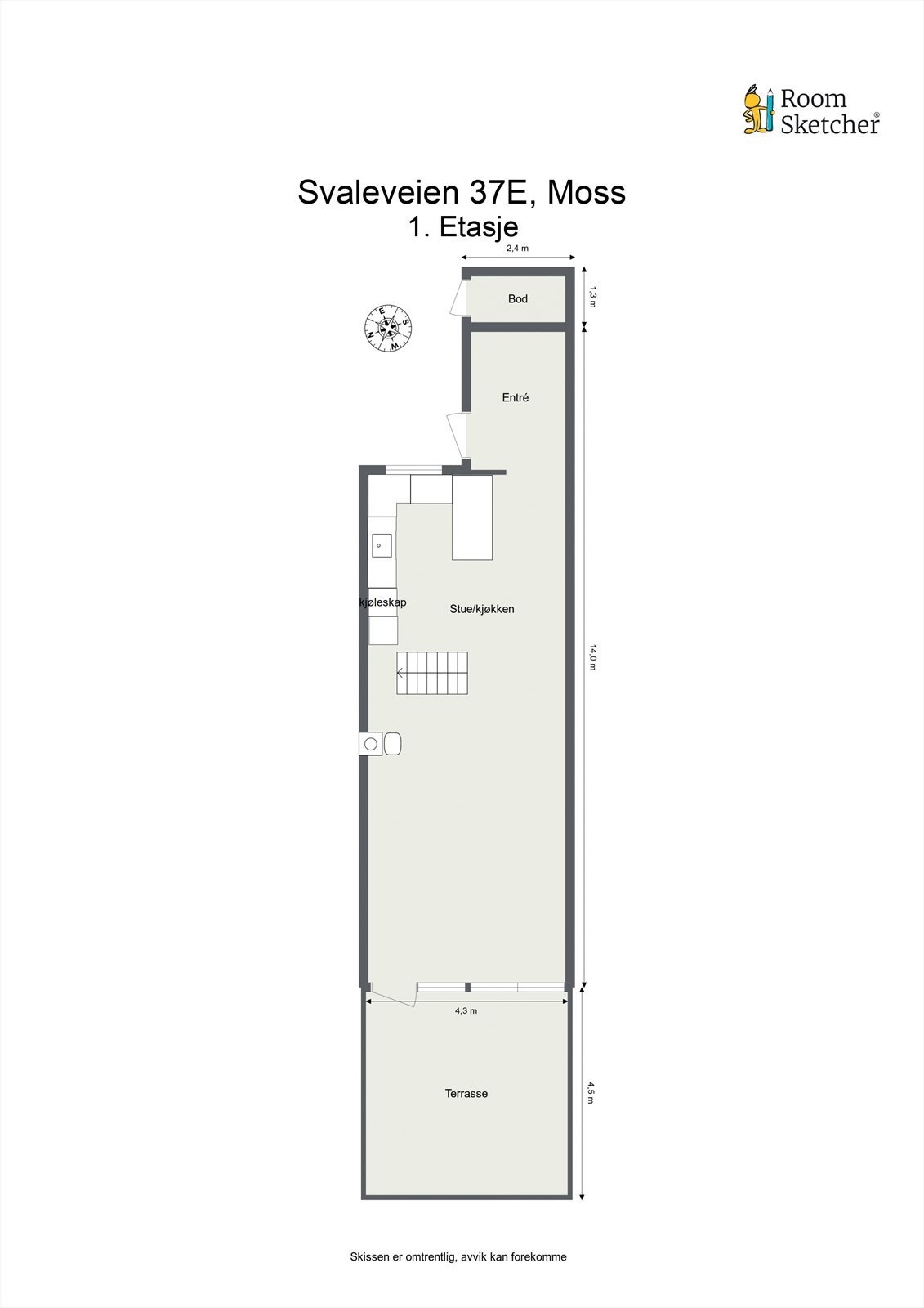 Plantegning 1. etasje. Galleribilde
