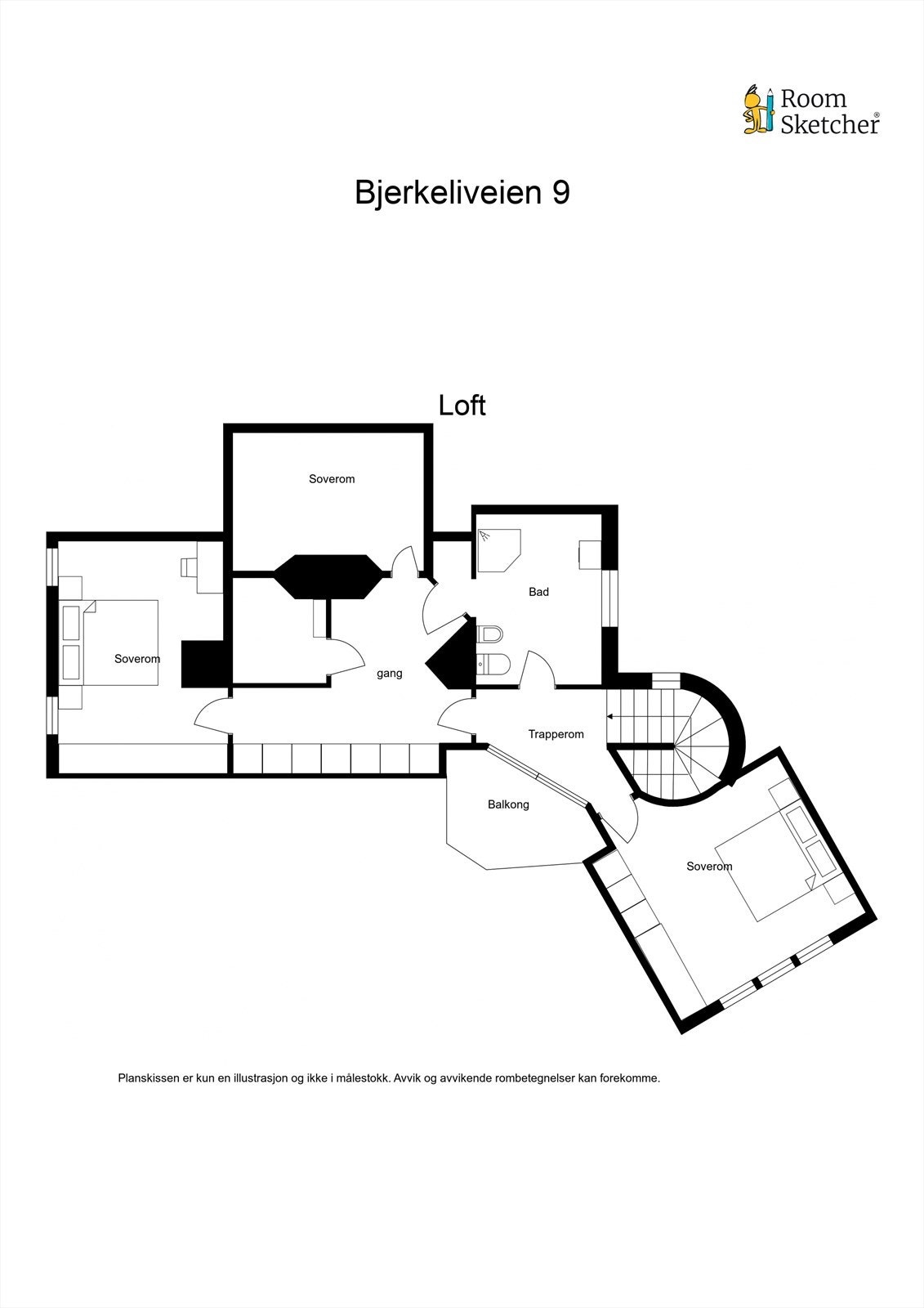 Plantegning 2. etasje. Galleribilde