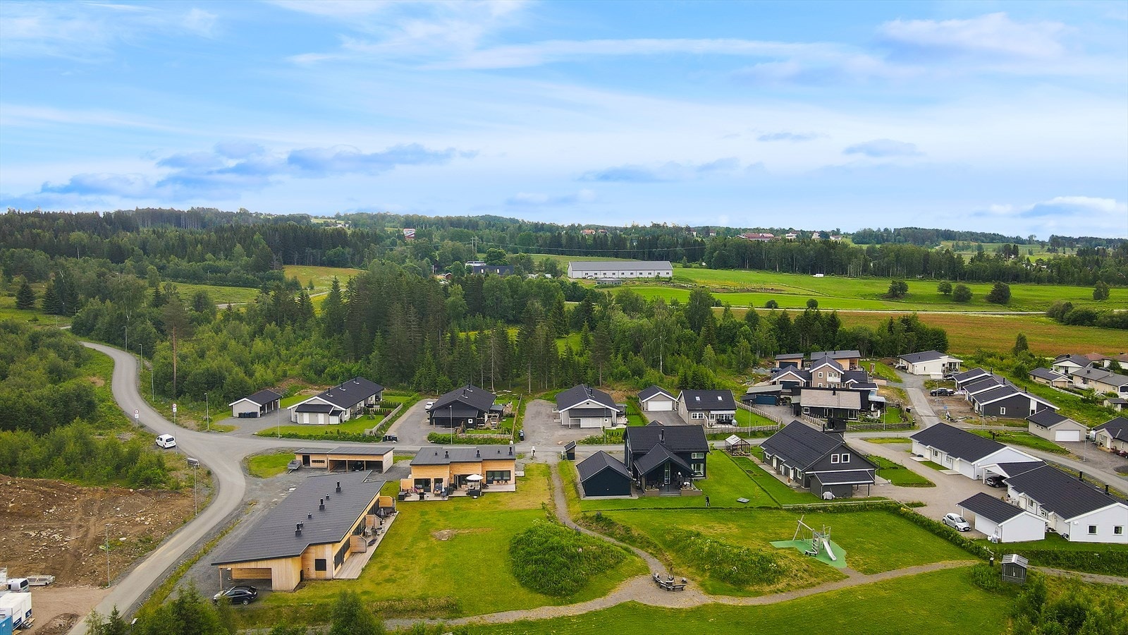 Rolig og barnevennlig område. Galleribilde