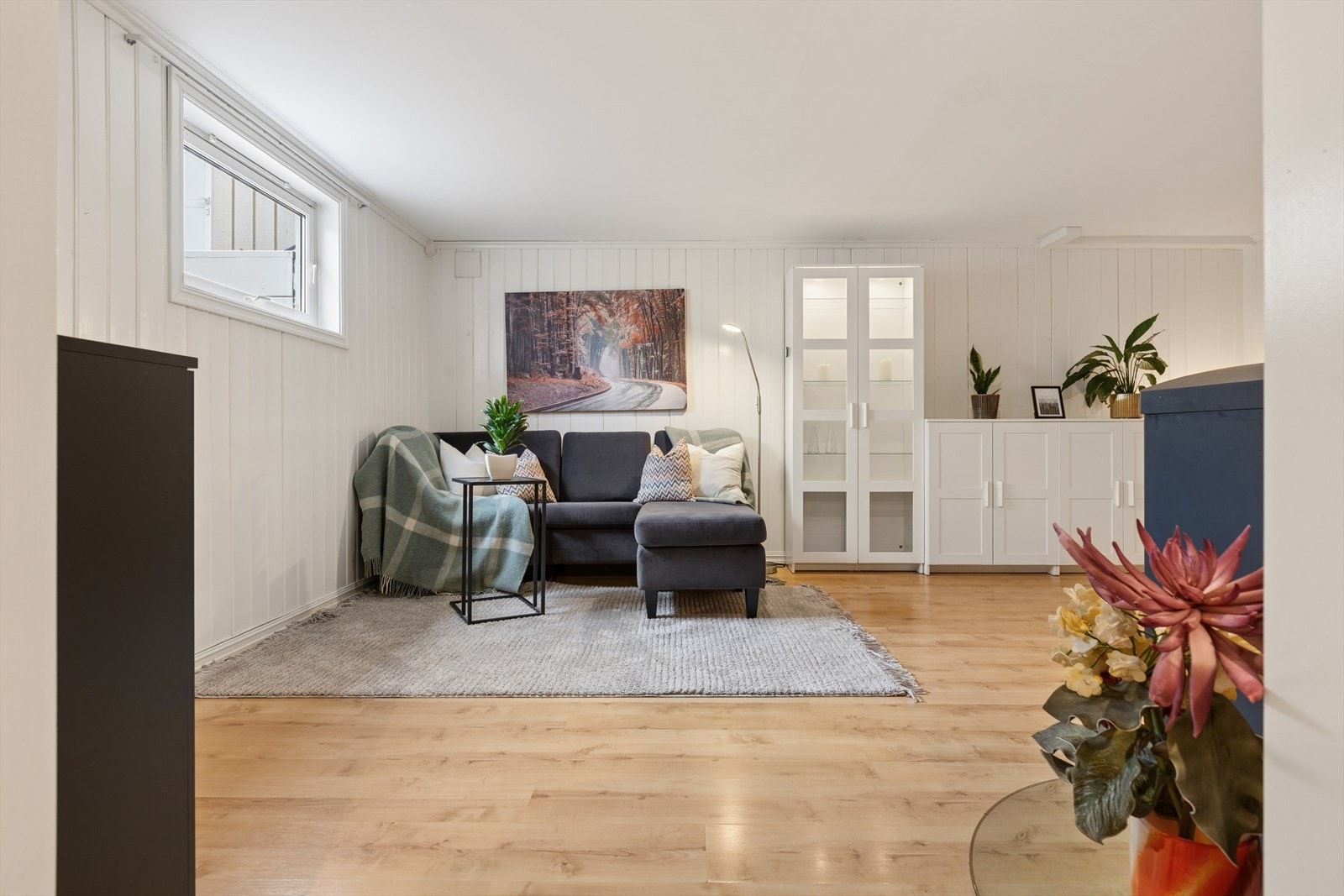 Stor og hyggelig kjellerstue med flere bruksmuligheter Galleribilde