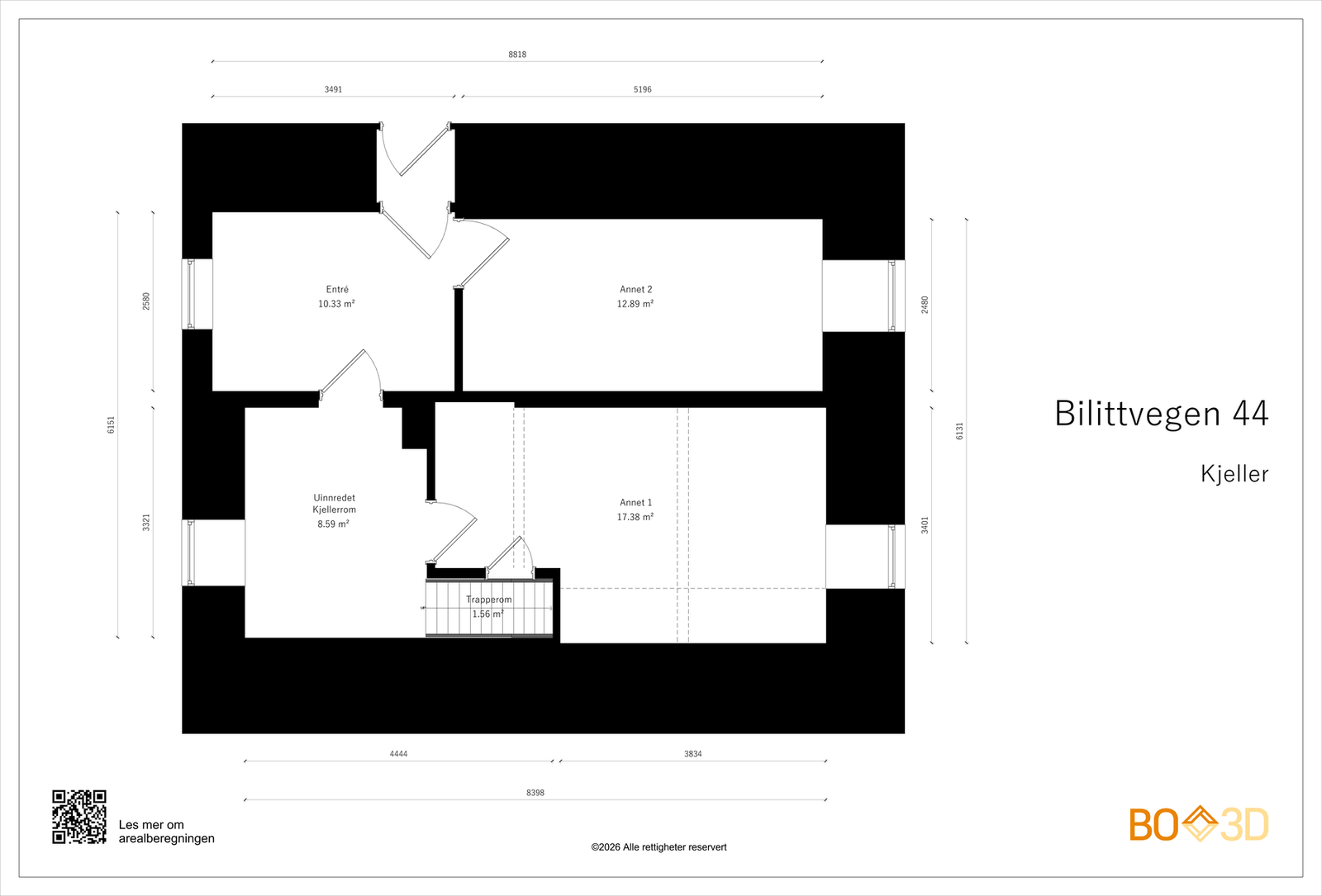 Plantegning kjeller Galleribilde