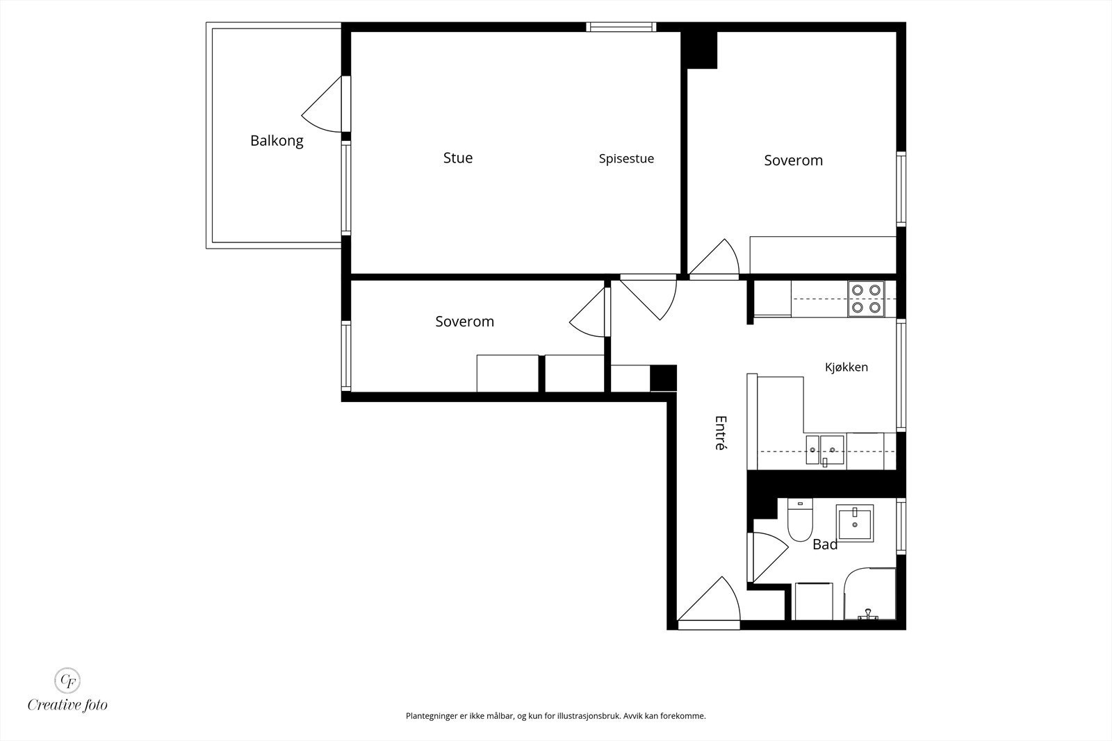 Plantegning Galleribilde