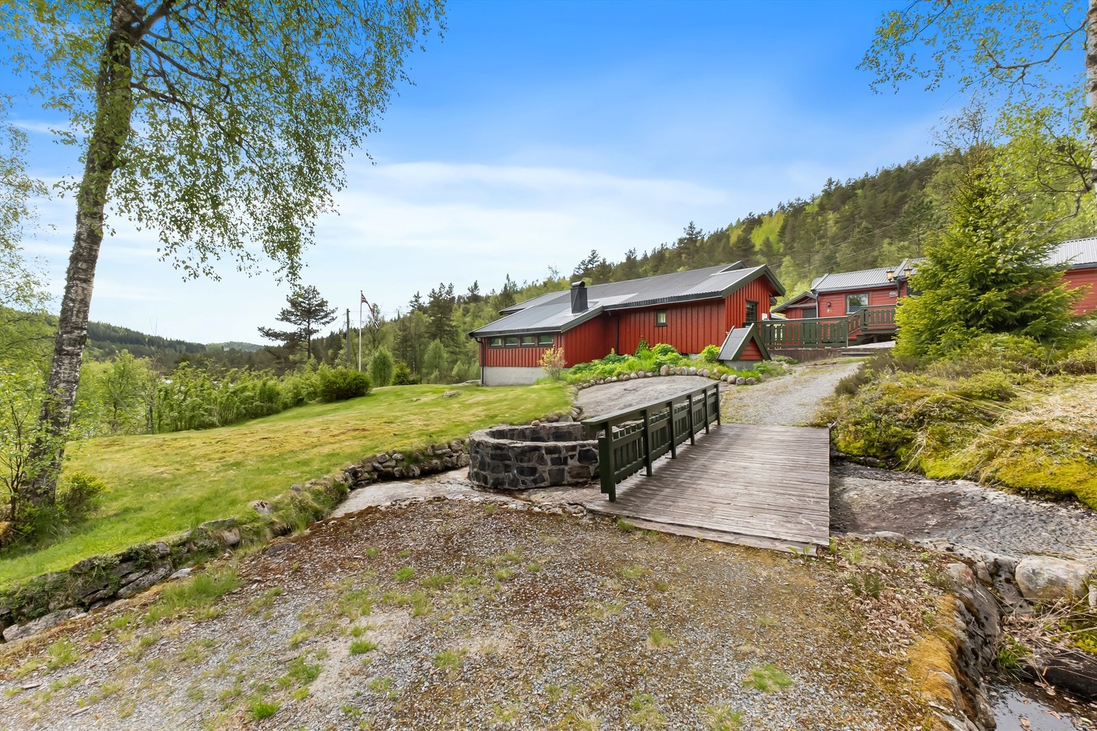 Kjørevei nærrmest helt frem. Galleribilde