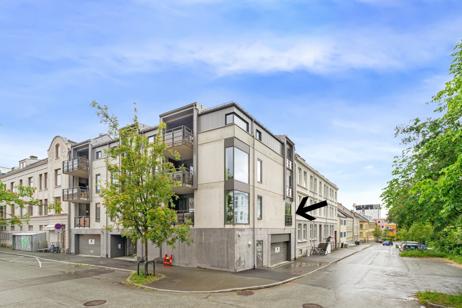 Fasade. Bygget har heis og ble oppsatt i 2016. Galleribilde