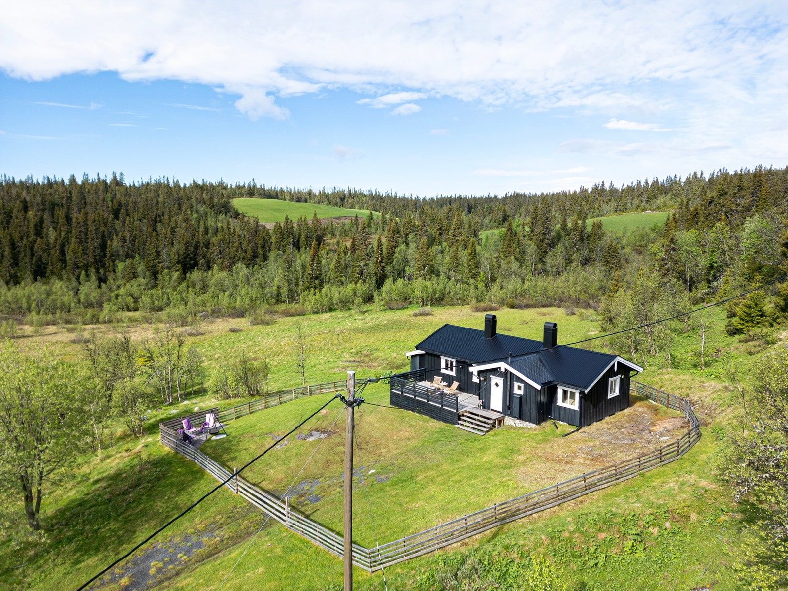 Hytta har en fin beliggenhet på Gamlestølen i Etnedal kommune, ca. 880 moh., omgitt av vakker fjellnatur og flotte rekreasjonsmuligheter året rundt. Galleribilde